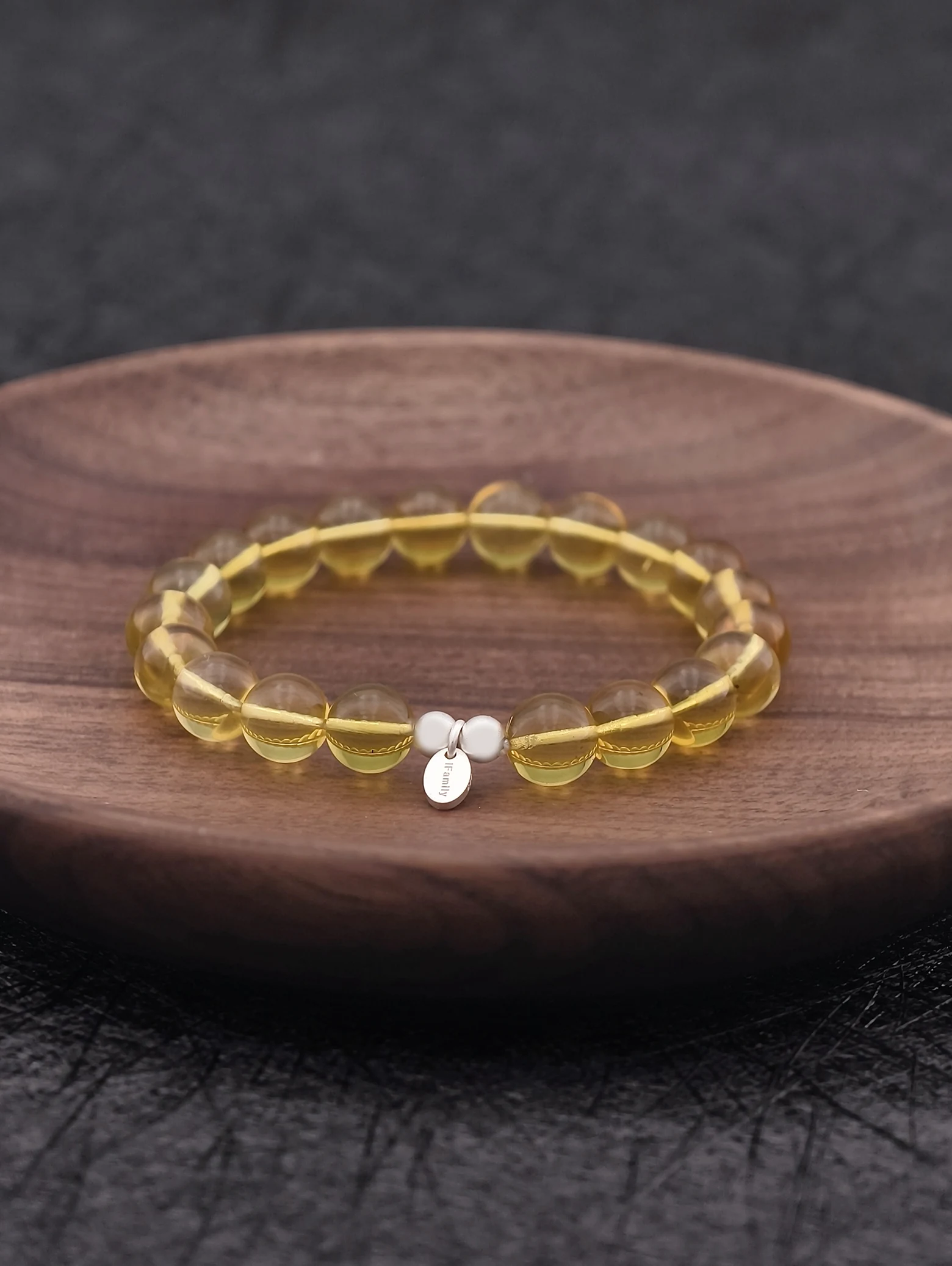 Dominican Blue Amber 925 Sterling Silver Energy Bracelet