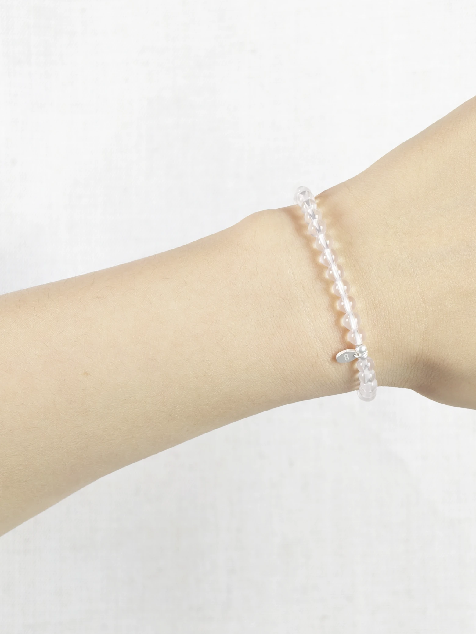 Rose Quartz 925 Sterling Silver Energy Bracelet