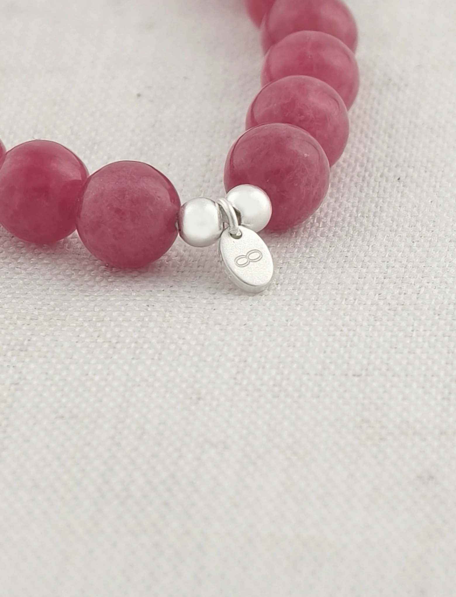 Rhodonite 925 Sterling Silver Energy Bracelet