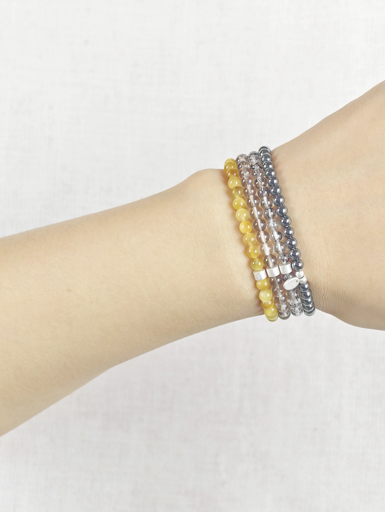 Steinbock Edelstein 925 Silber Armband-Set