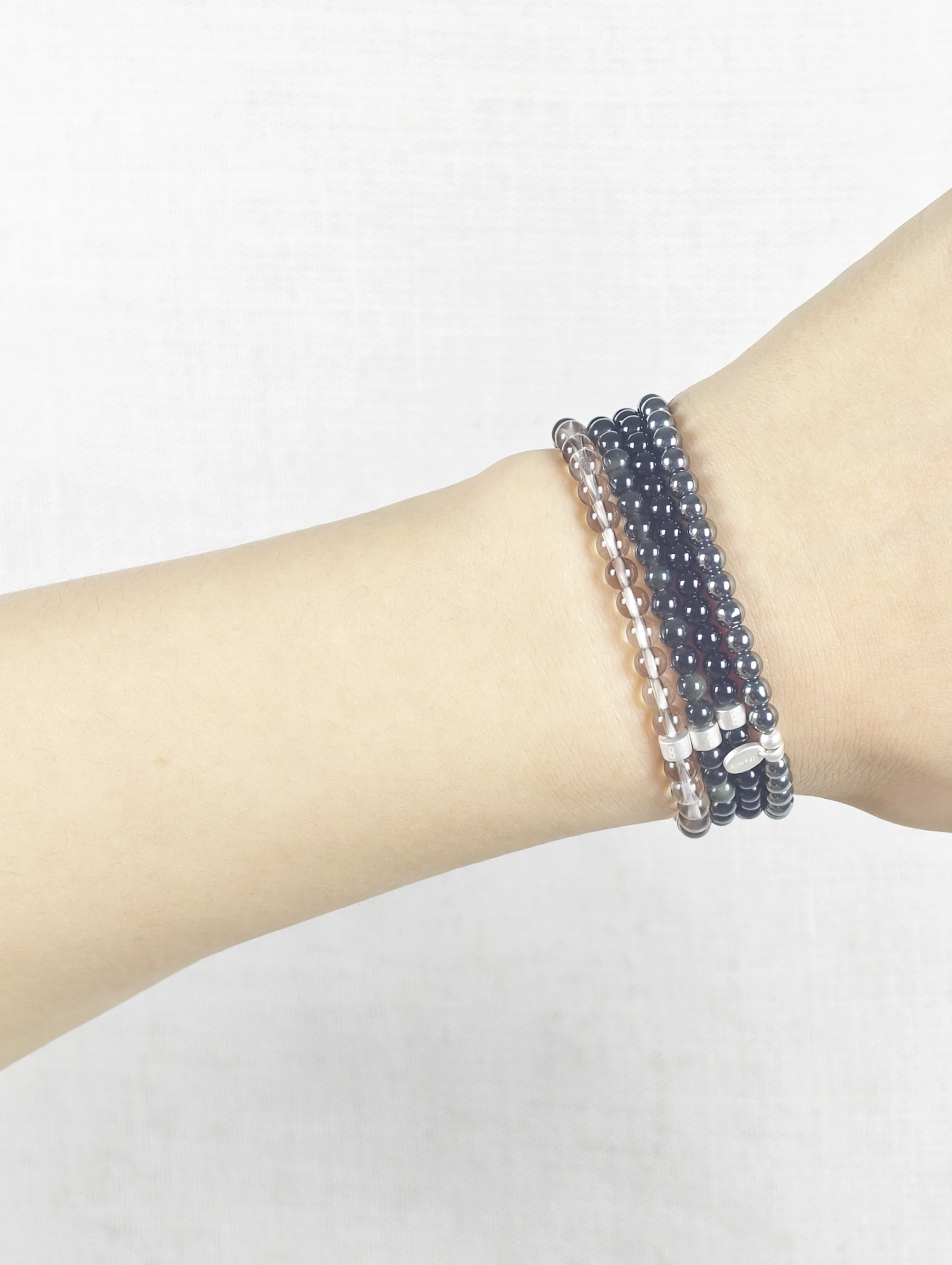 Set de Bracelets Bouclier Gardien en Pierres & Argent 925