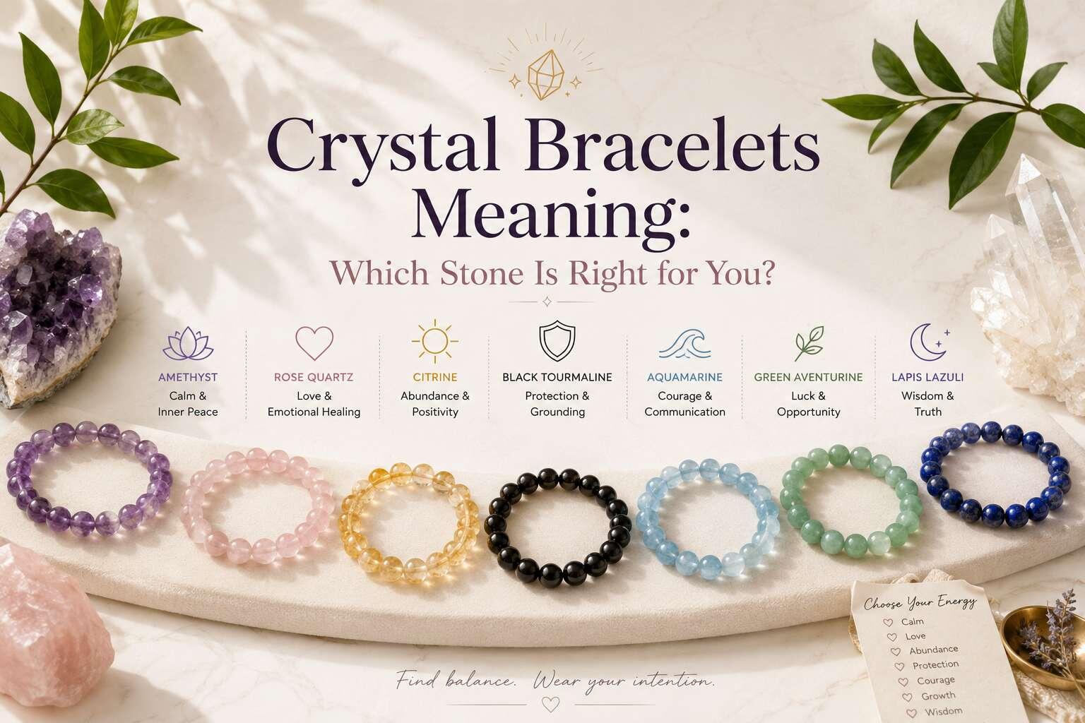Crystal Bracelets Meaning: Which Stone Is Right for You?