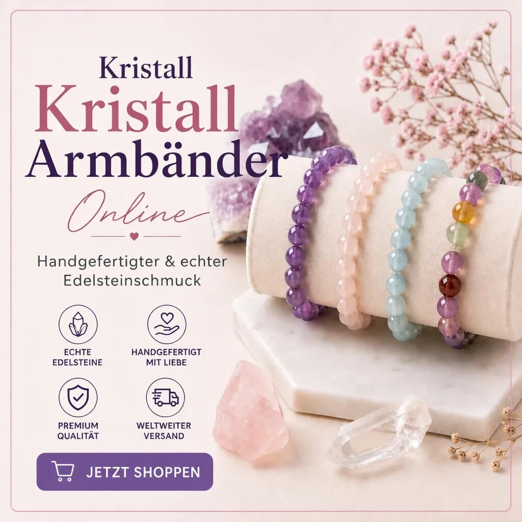 Kristallarmbänder online kaufen – Handgefertigt & echte Edelsteinschmuck