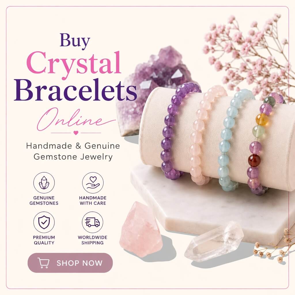 Buy Crystal Bracelets Online – Handmade & Genuine Gemstone Jewelry