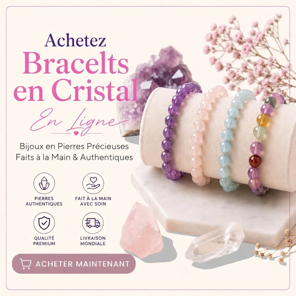Acheter des bracelets en cristal en ligne – Bijoux artisanaux en véritables pierres précieuses