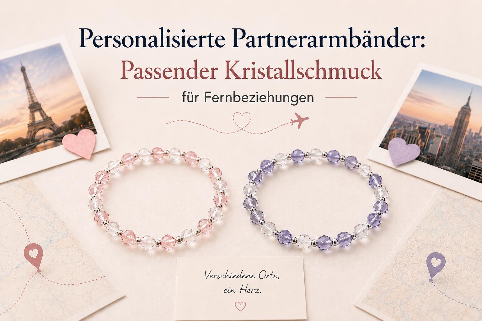 Individuelle Paarearmbänder: Passender Kristallschmuck für Fernbeziehungen