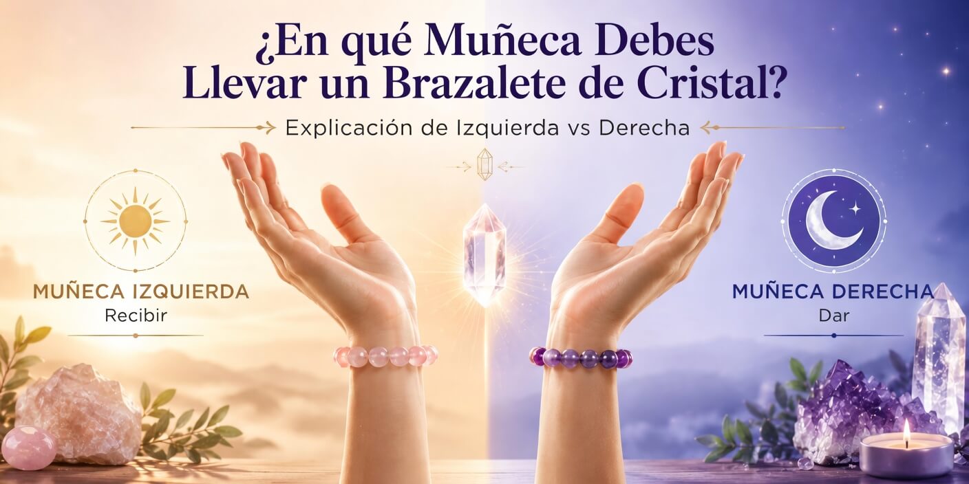 ¿En qué muñeca deberías usar una pulsera de cristal? (Izquierda vs Derecha explicado)