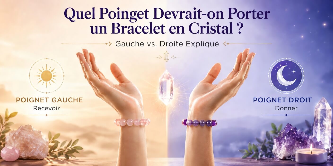 Quel poignet devriez-vous porter un bracelet en cristal ? (Gauche vs Droit expliqué)