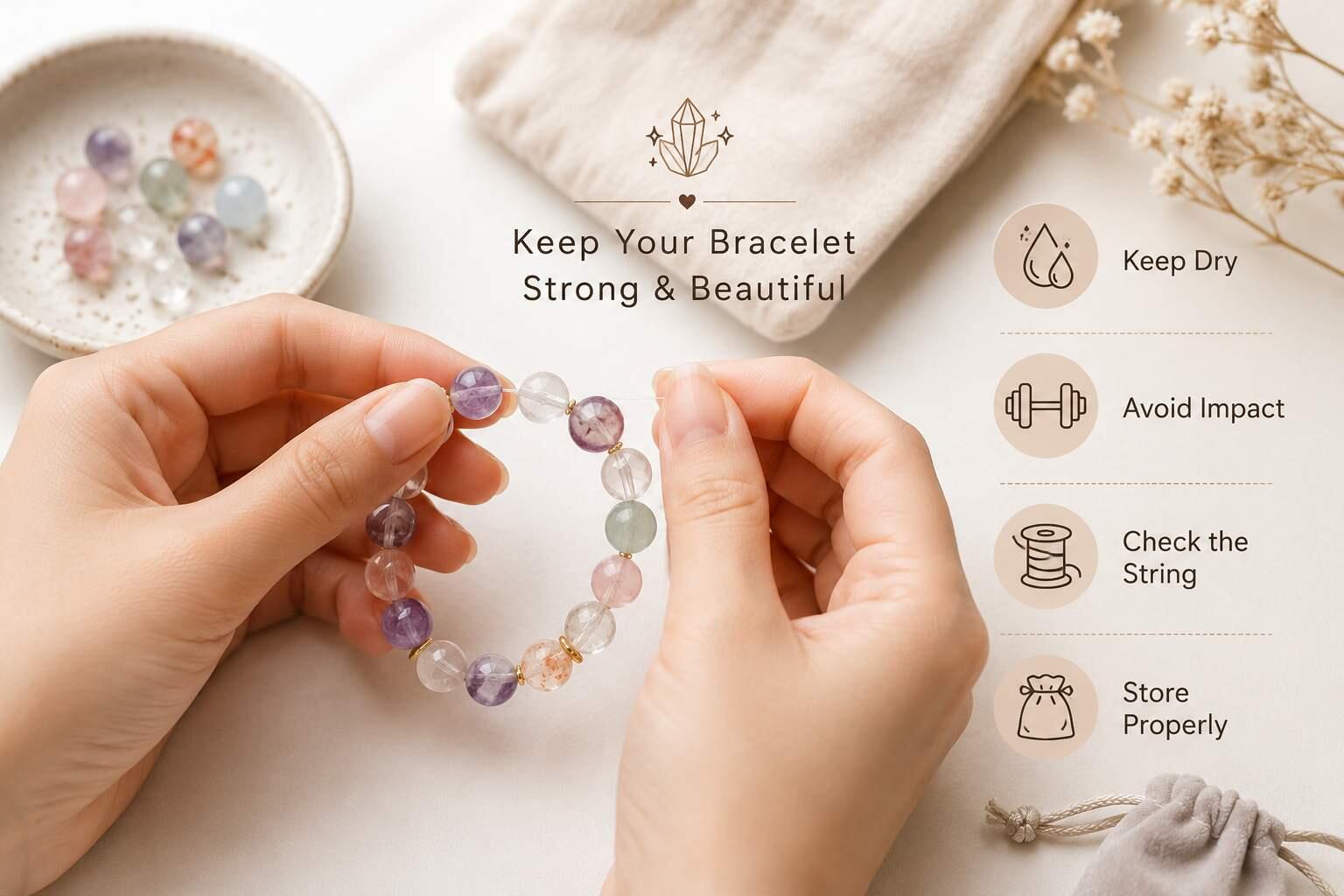 How to Keep Crystal Bracelets From Losing Beads?