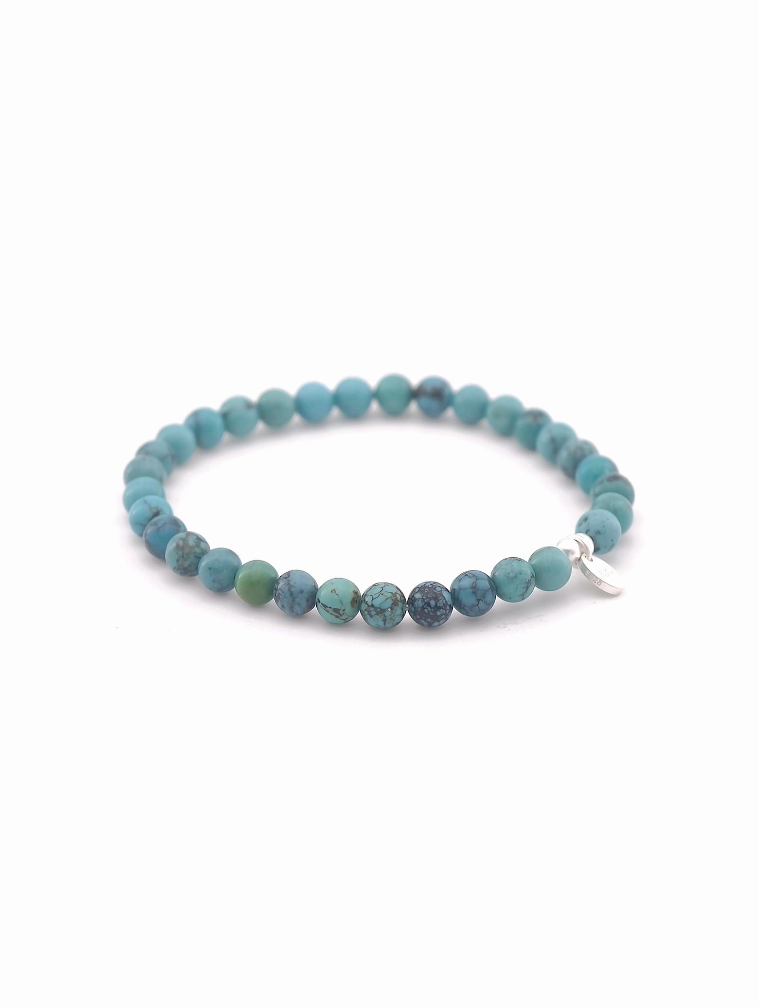 Spiderweb Turquoise 925 Sterling Silver Energy Bracelet