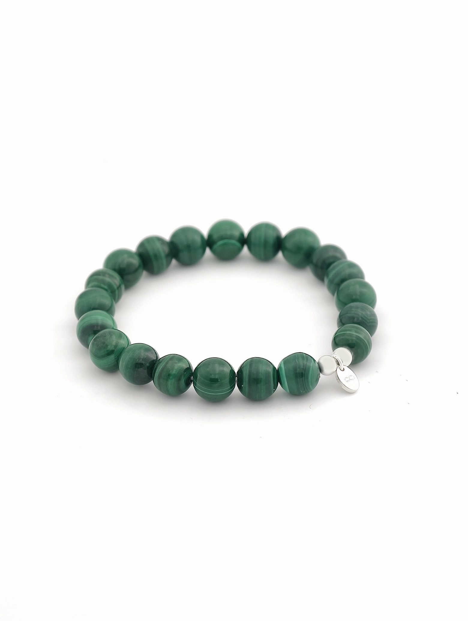 Malachite 925 Sterling Silver Energy Bracelet