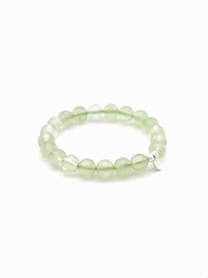 Prehnite 925 Sterling Silver Energy Bracelet