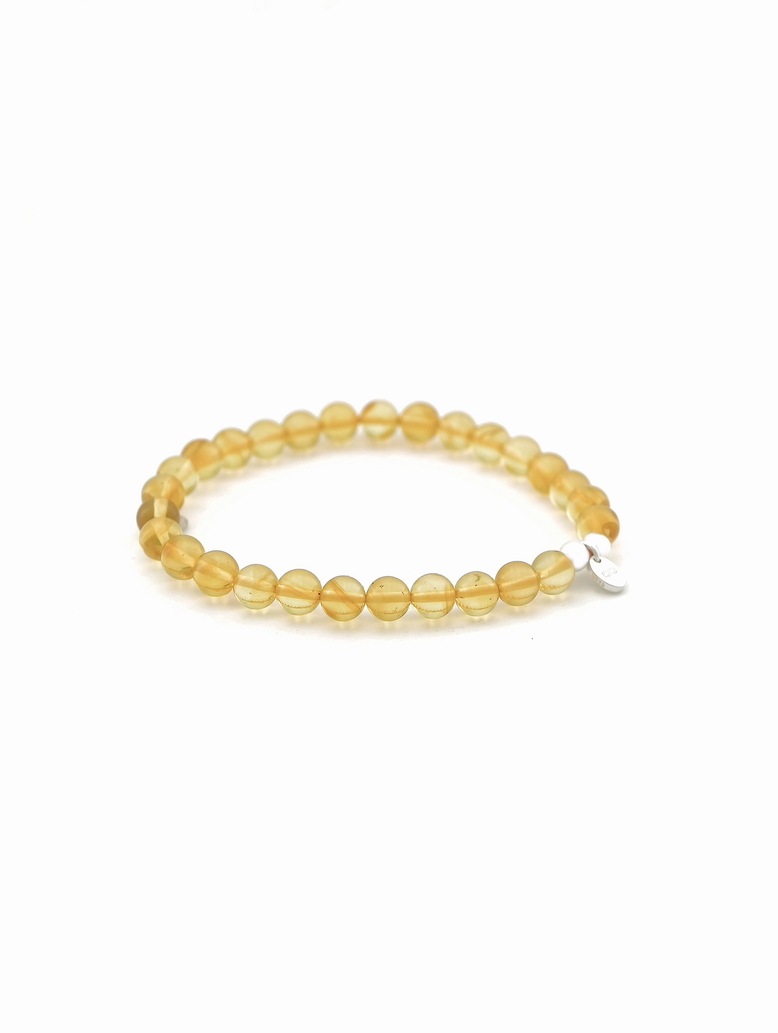 Golden Amber 925 Sterling Silver Energy Bracelet