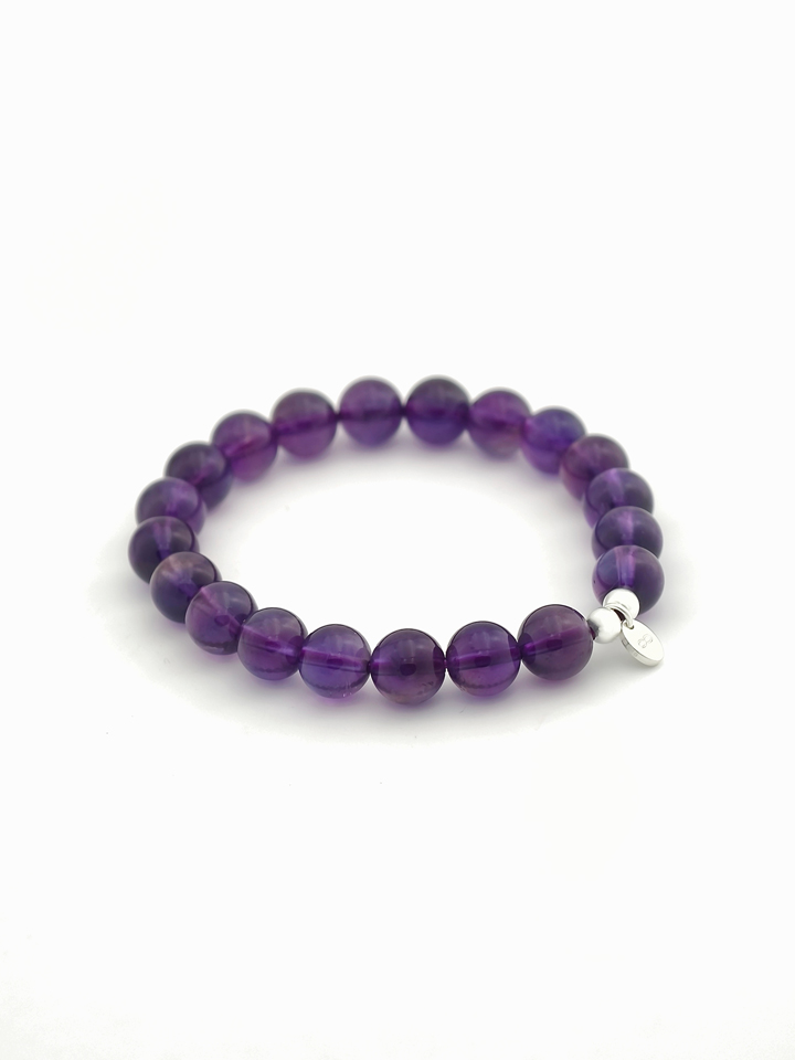 Uruguayan Amethyst 925 Sterling Silver Energy Bracelet