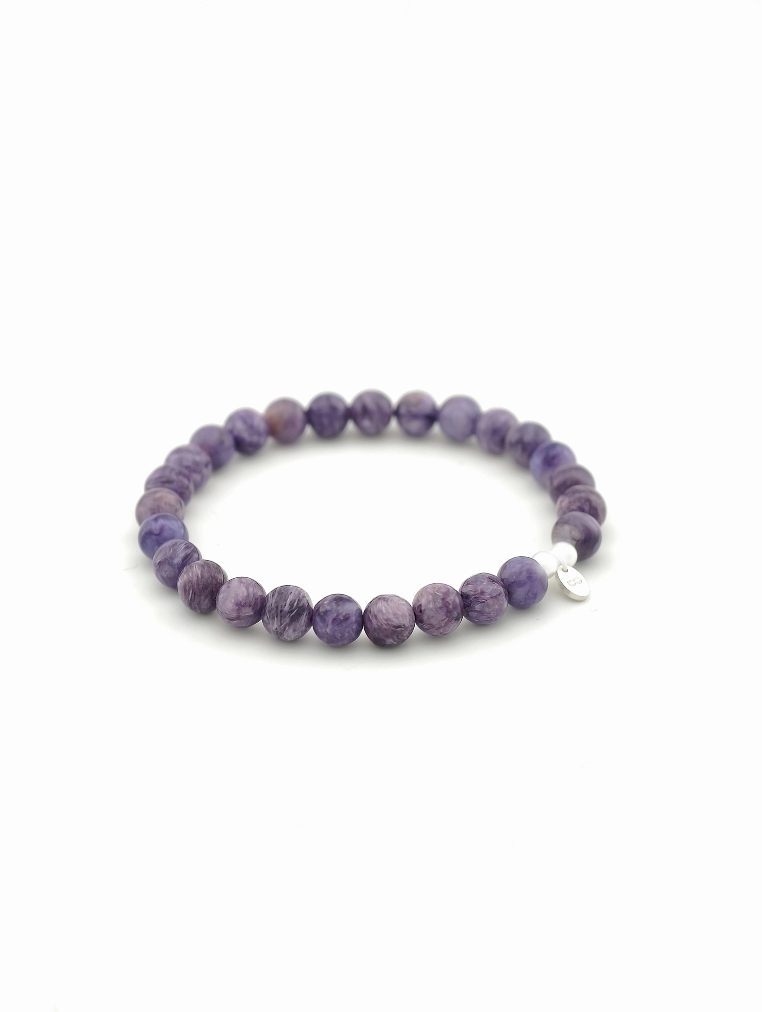 Charoite 925 Sterling Silver Energy Bracelet