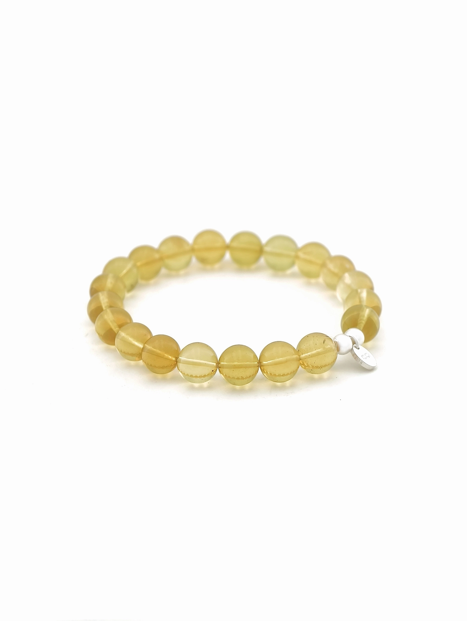 Dominican Blue Amber 925 Sterling Silver Energy Bracelet