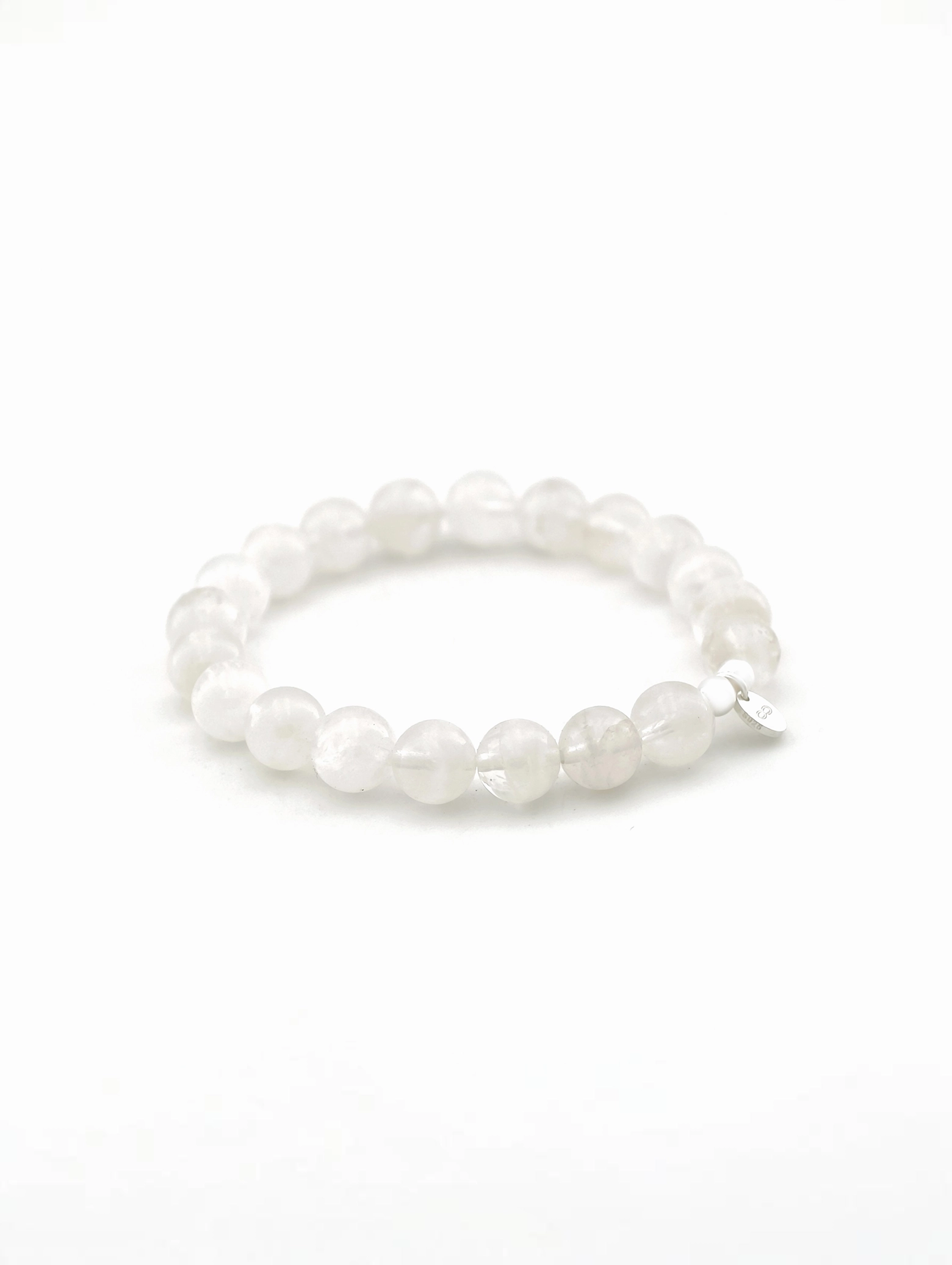 White Phantom Quartz 925 Sterling Silver Energy Bracelet