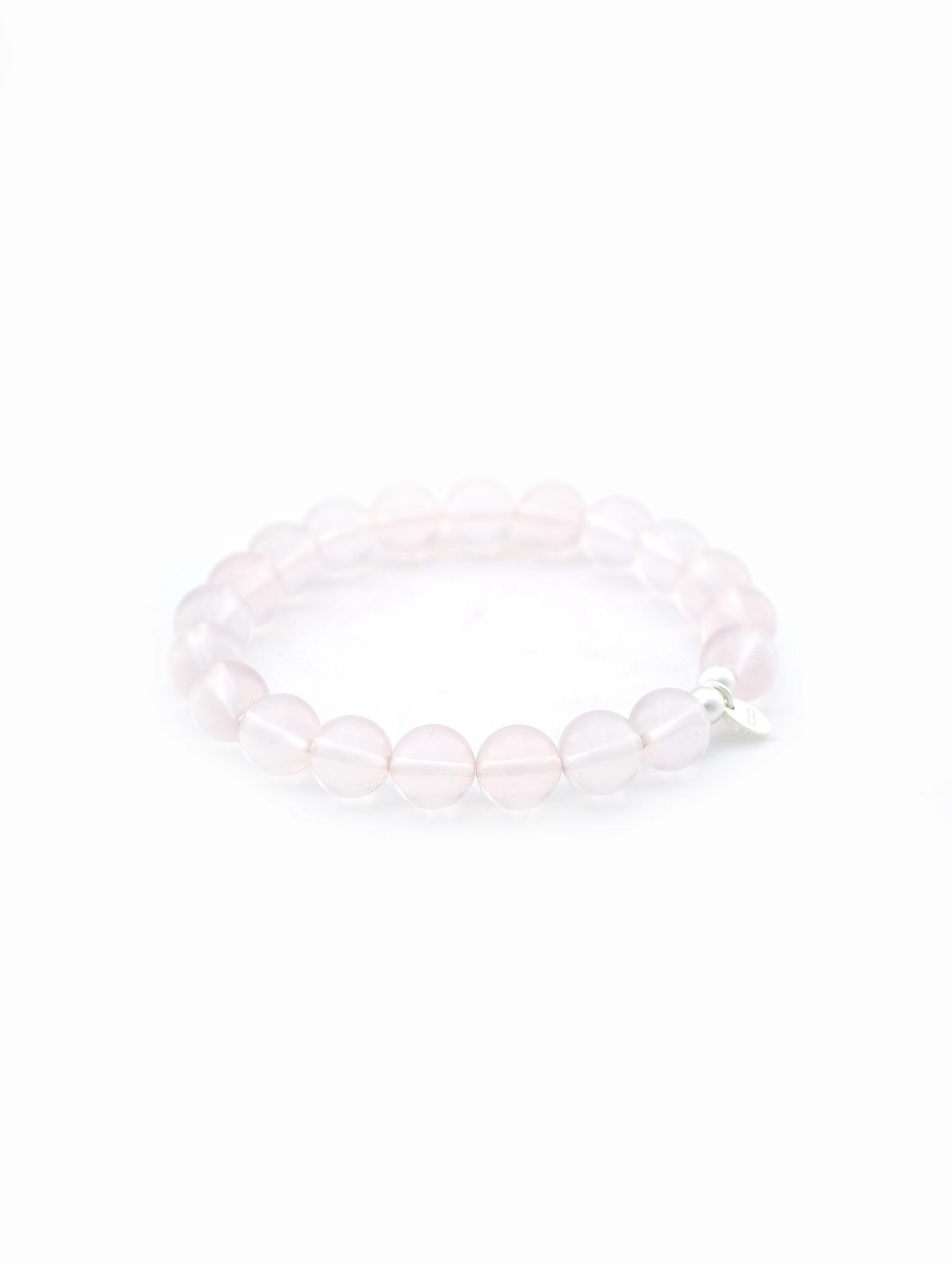 Rose Quartz 925 Sterling Silver Energy Bracelet