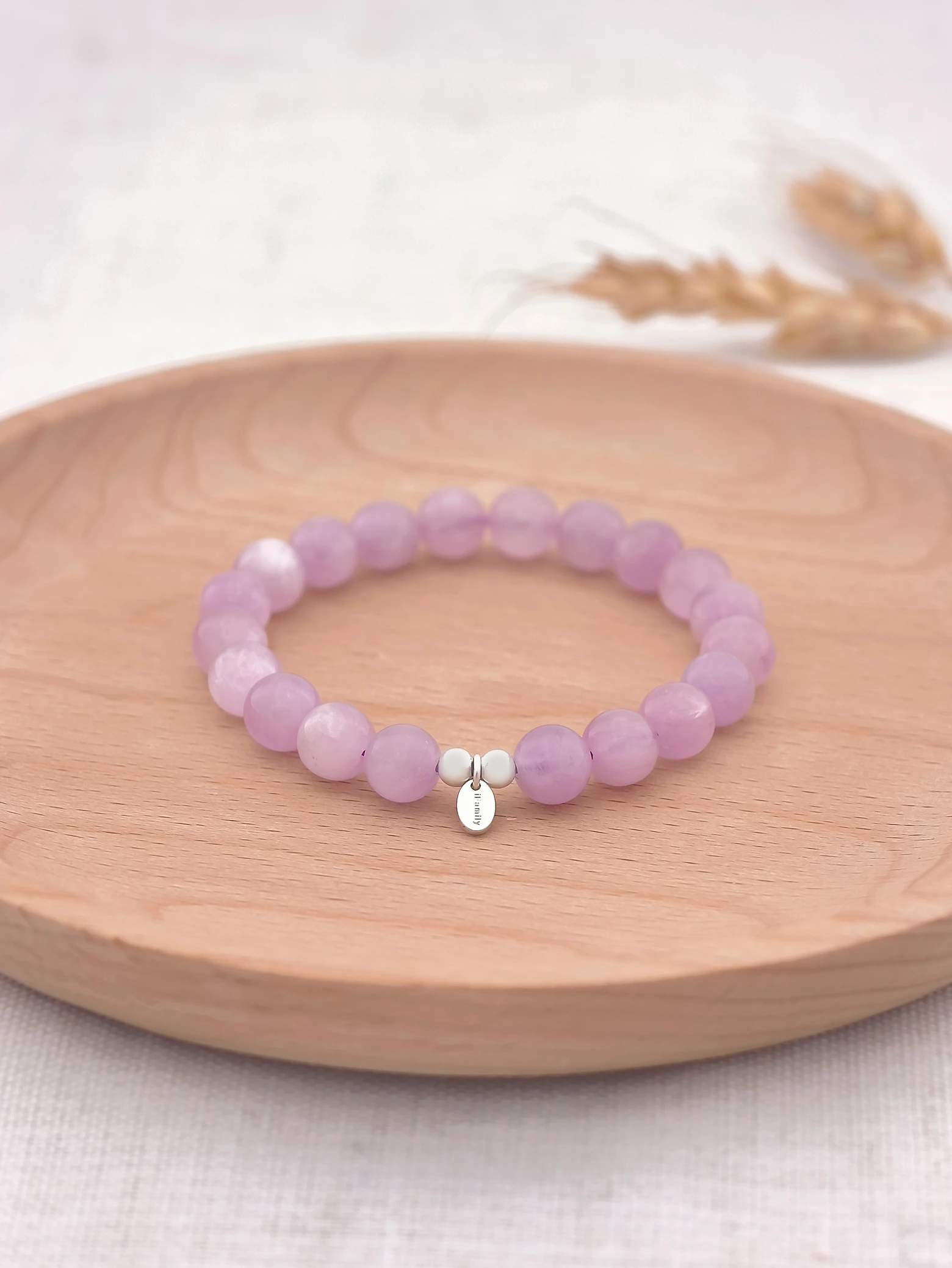 Kunzite 925 Sterling Silver Energy Bracelet