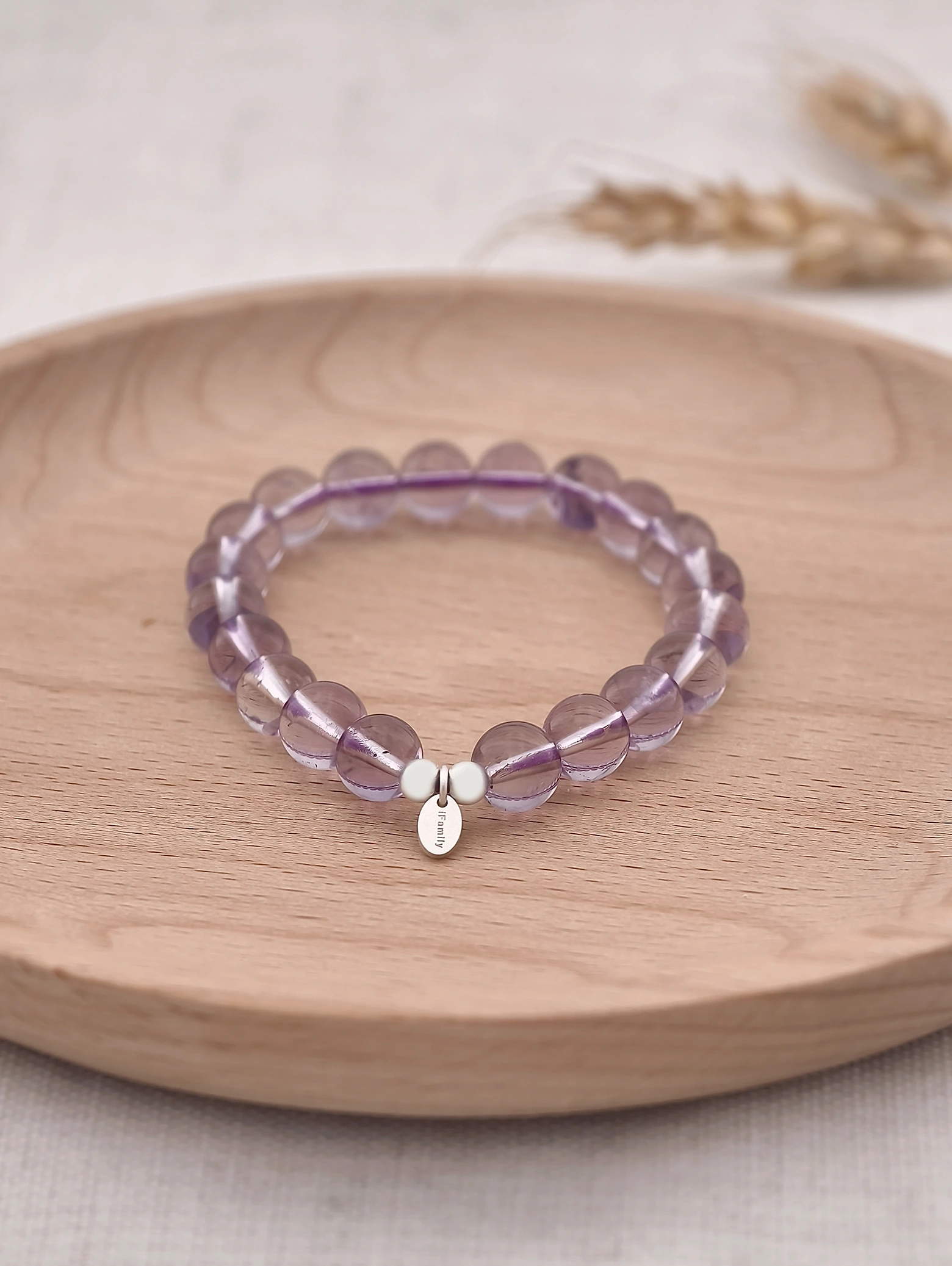 Bolivianischer Amethyst 925er Sterlingsilber Armband
