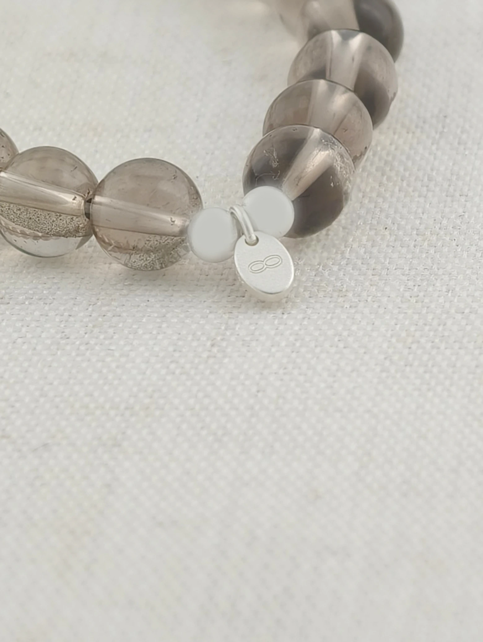 Smoky Quartz 925 Sterling Silver Energy Bracelet