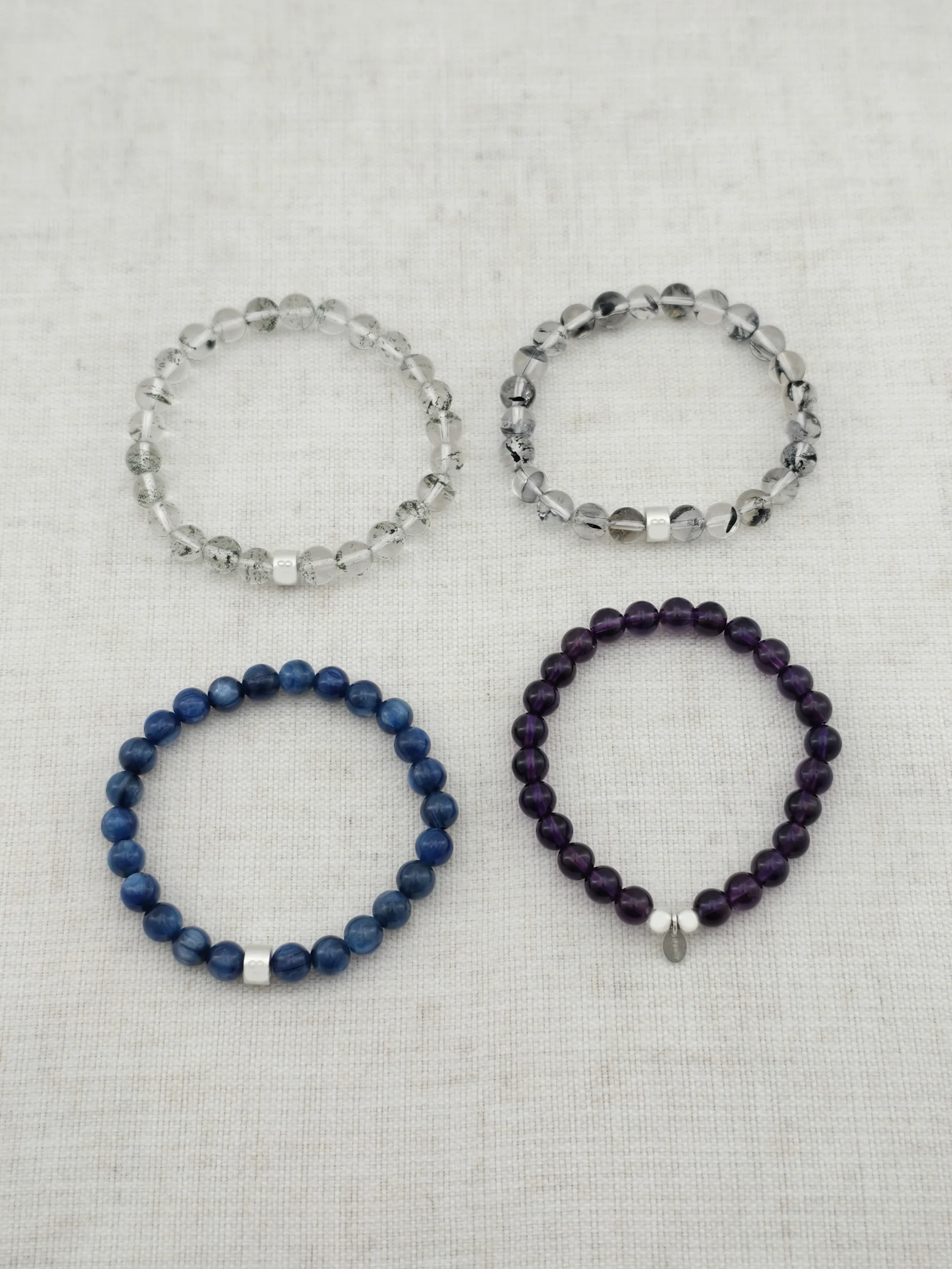 Set de Bracelets Vierge Gemmes & Argent 925