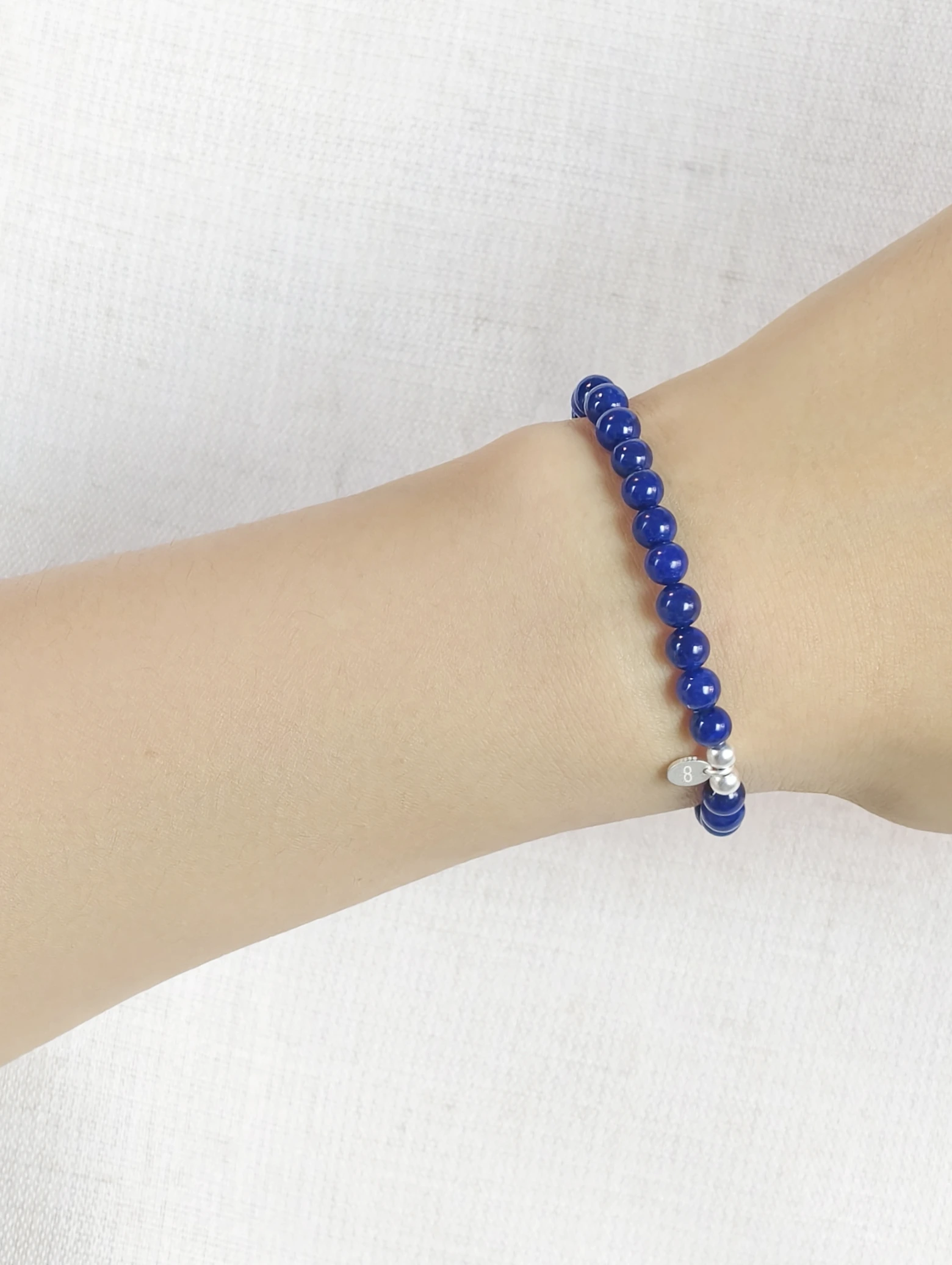 Lapis Lazuli 925 Sterling Silver Energy Bracelet