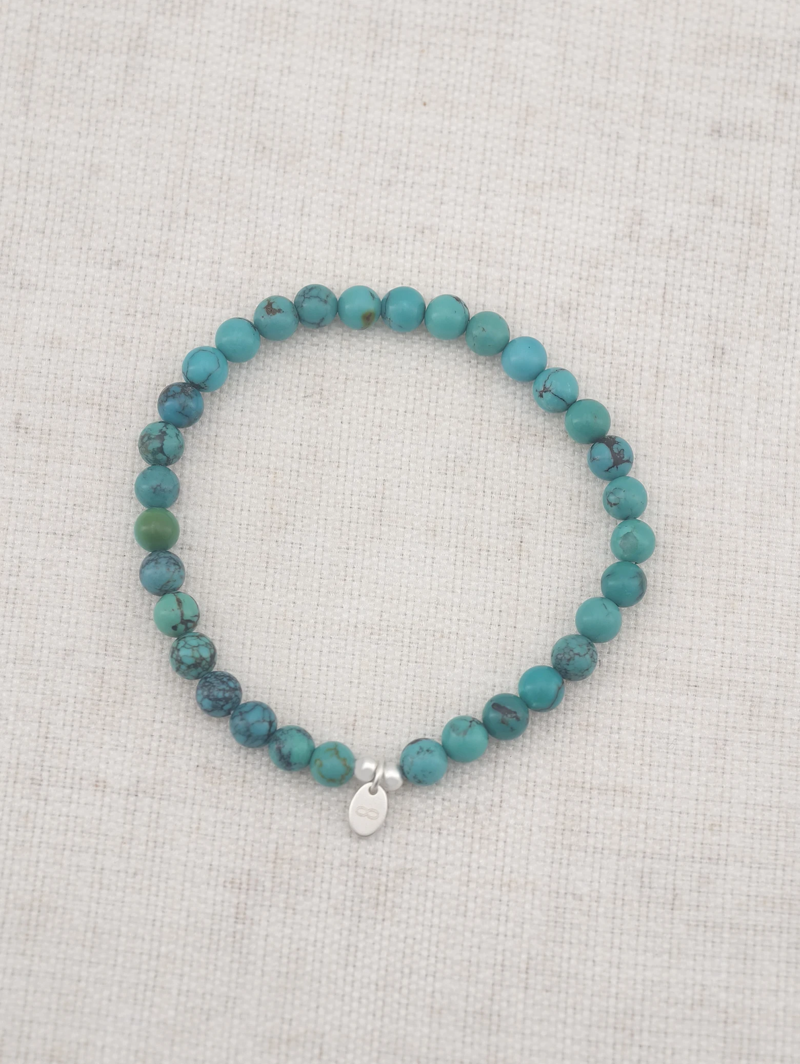 Bracelet en Turquoise Toile d'Araignée et Argent Sterling 925