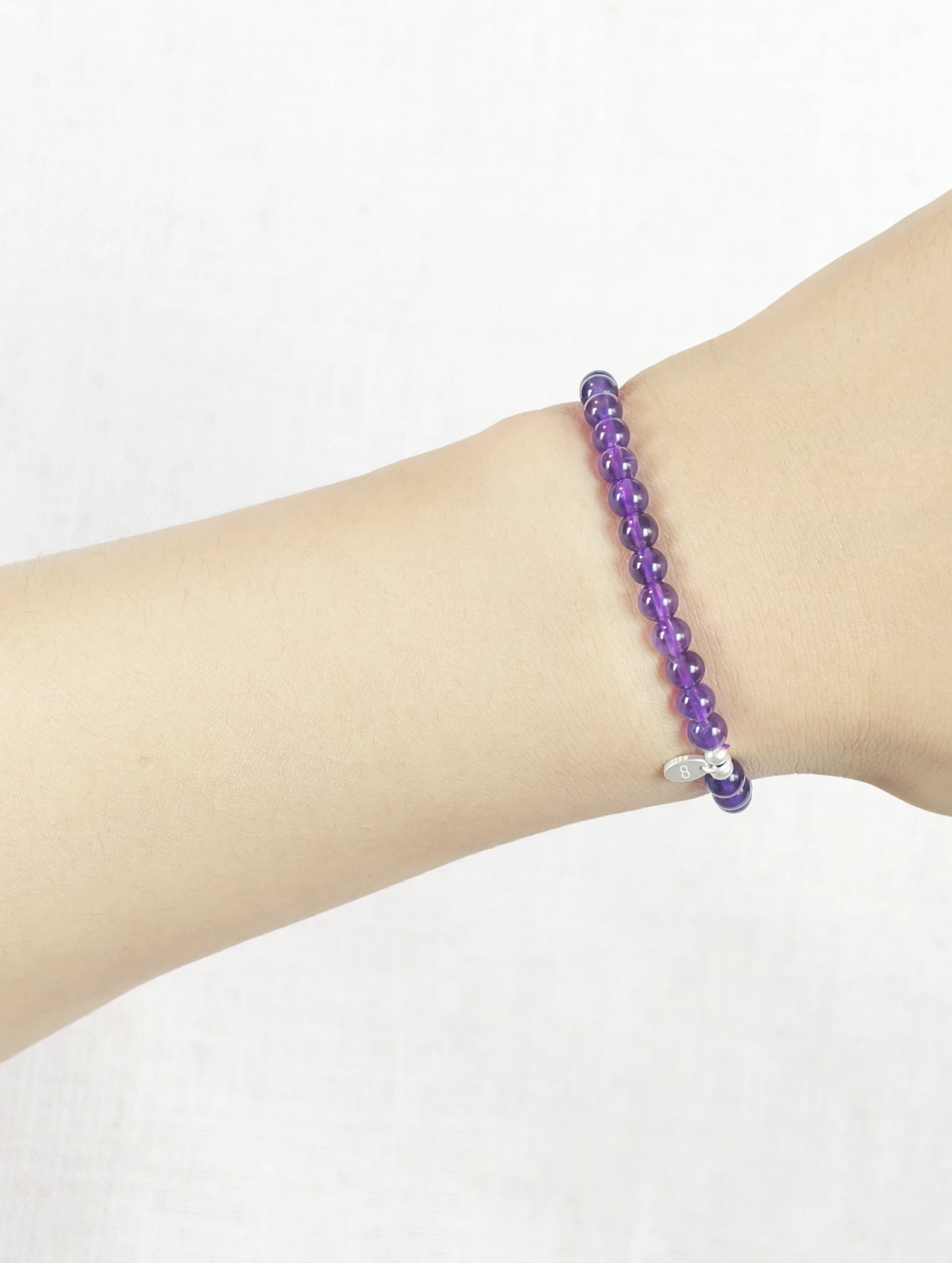 Uruguayan Amethyst 925 Sterling Silver Energy Bracelet