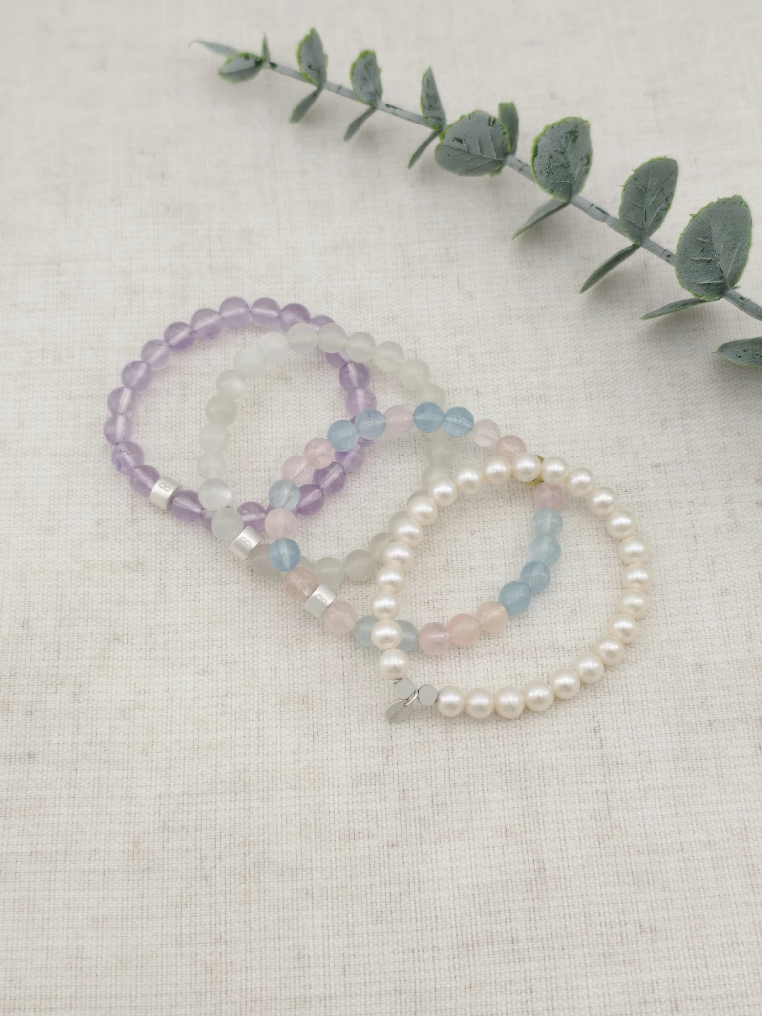 Set de Pulseras de Perlas Elegancia con Plata 925