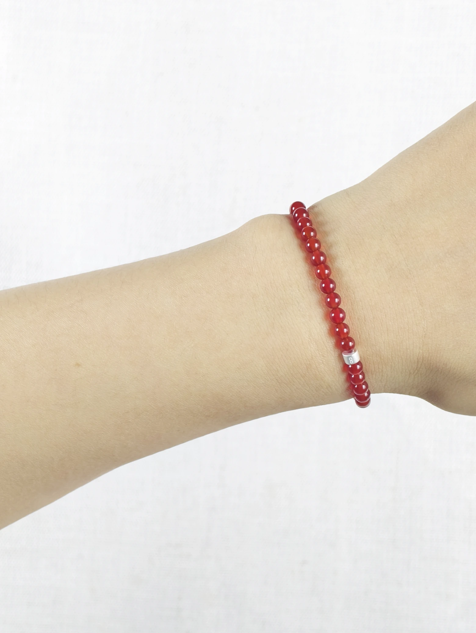Bracelet Grenat Spessartine avec Tubes en Argent 925