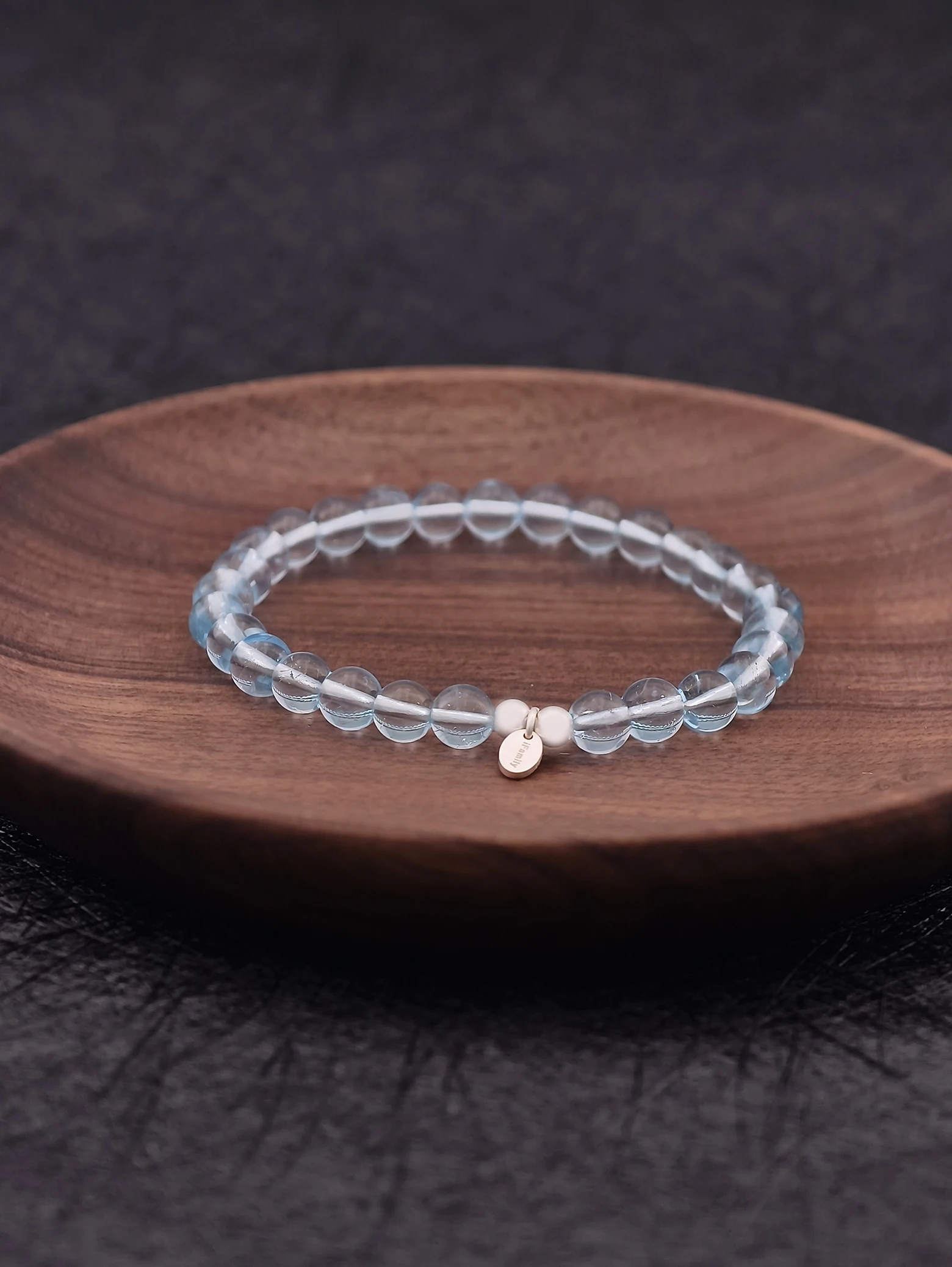 Blauer Topas 925er Sterlingsilber Armband