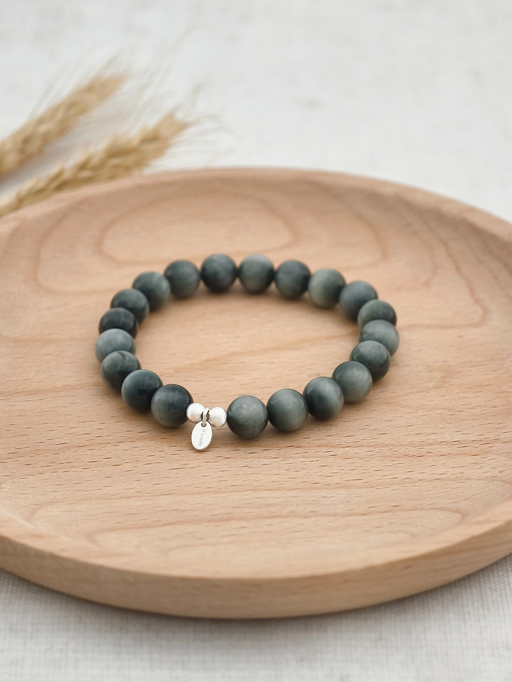 Pulsera de Ojo de Halcón y Plata de Ley 925
