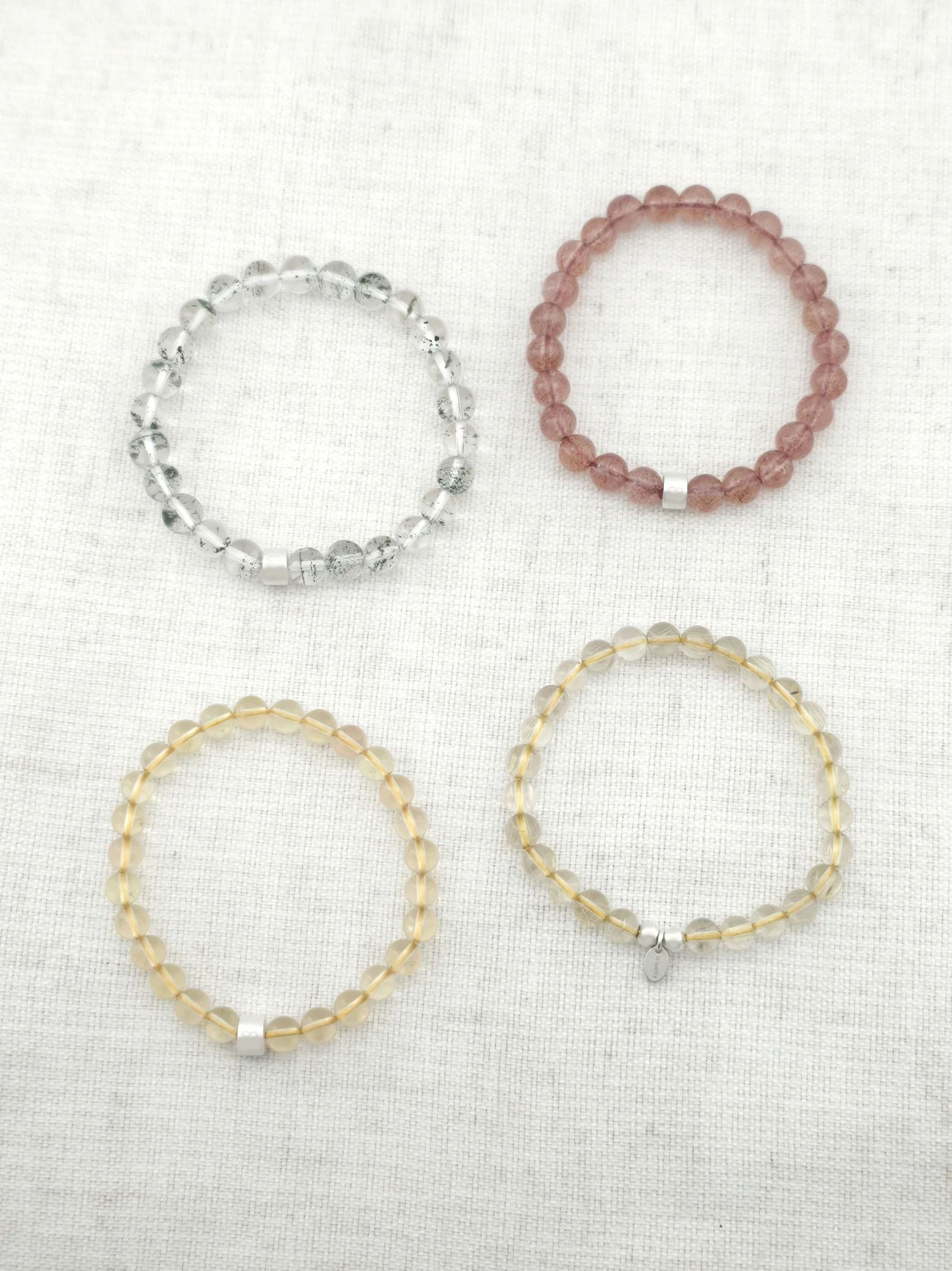 Abundance Glow Gemstone & 925 Silver Bracelet Stack