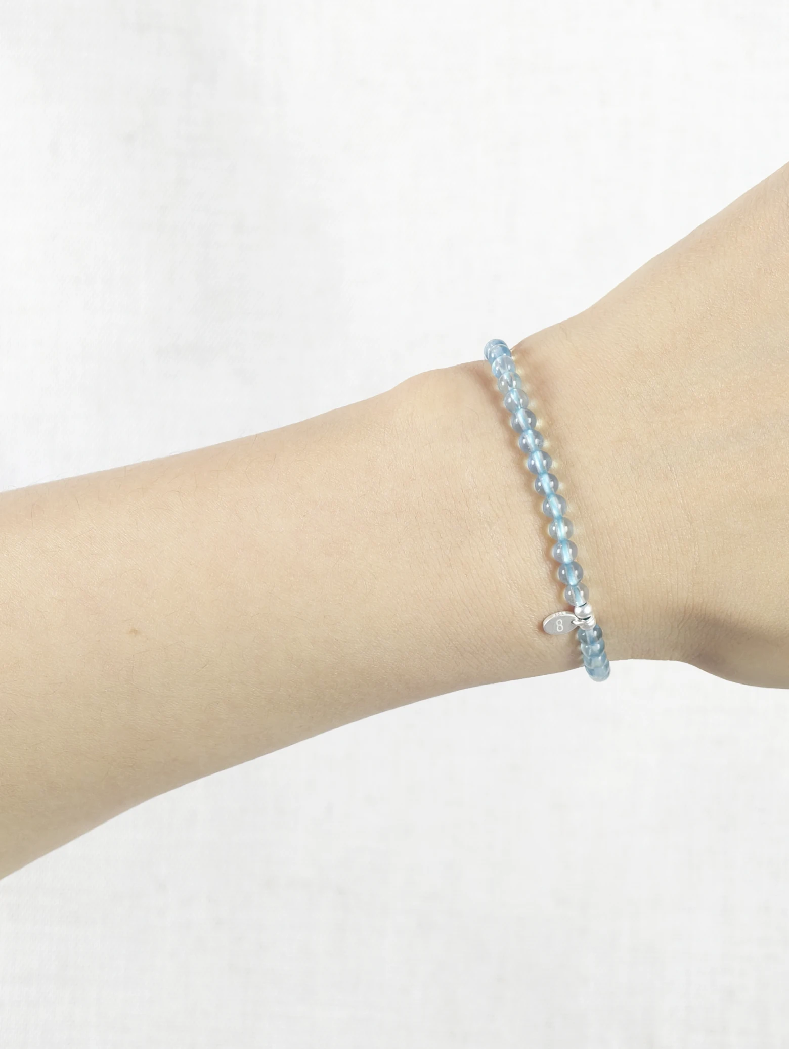 Pulsera de Aguamarina Azul Profundo y Plata de Ley 925