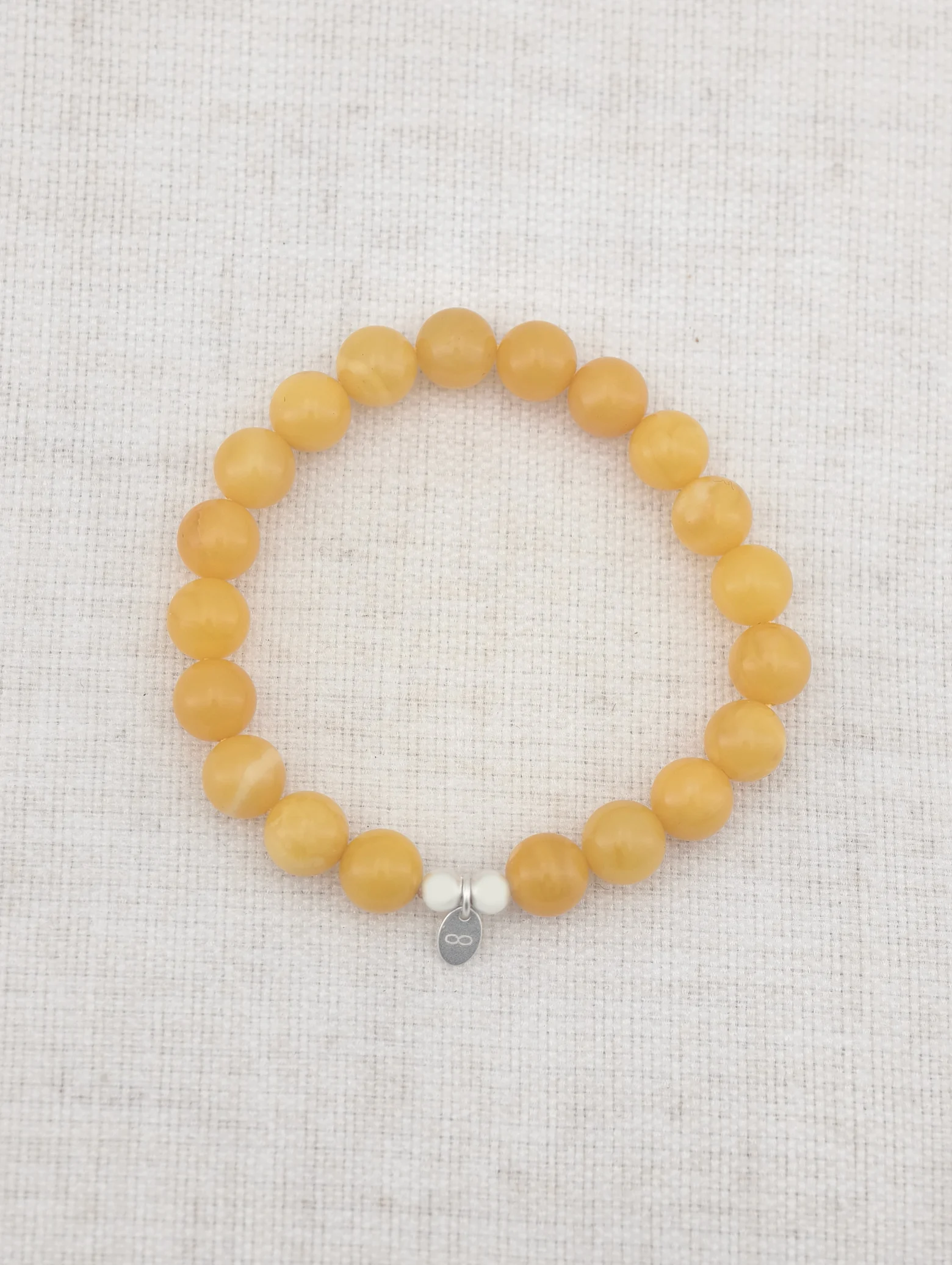 Marbled Butterscotch Amber 925 Sterling Silver Energy Bracelet