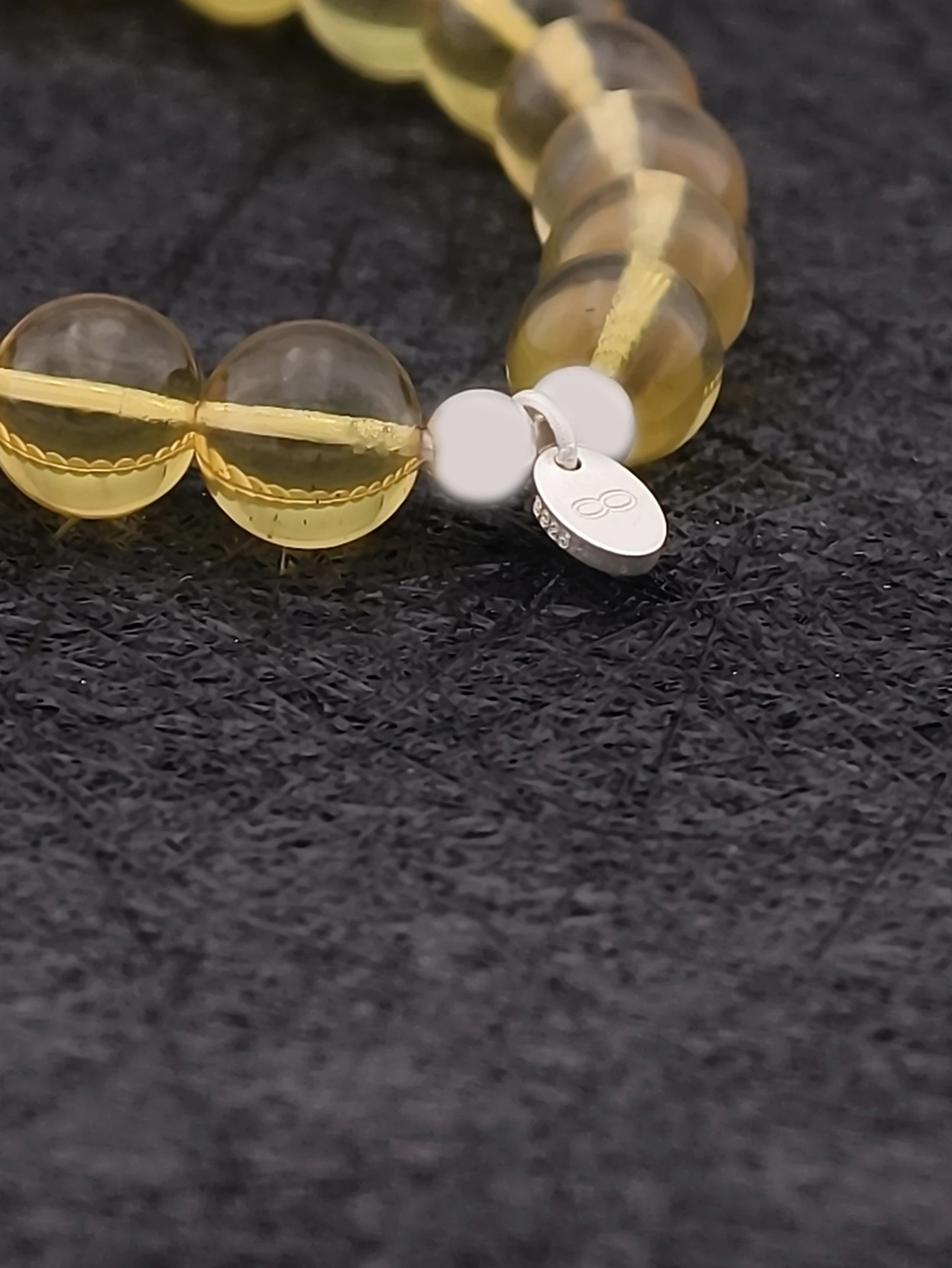 Dominican Blue Amber 925 Sterling Silver Energy Bracelet