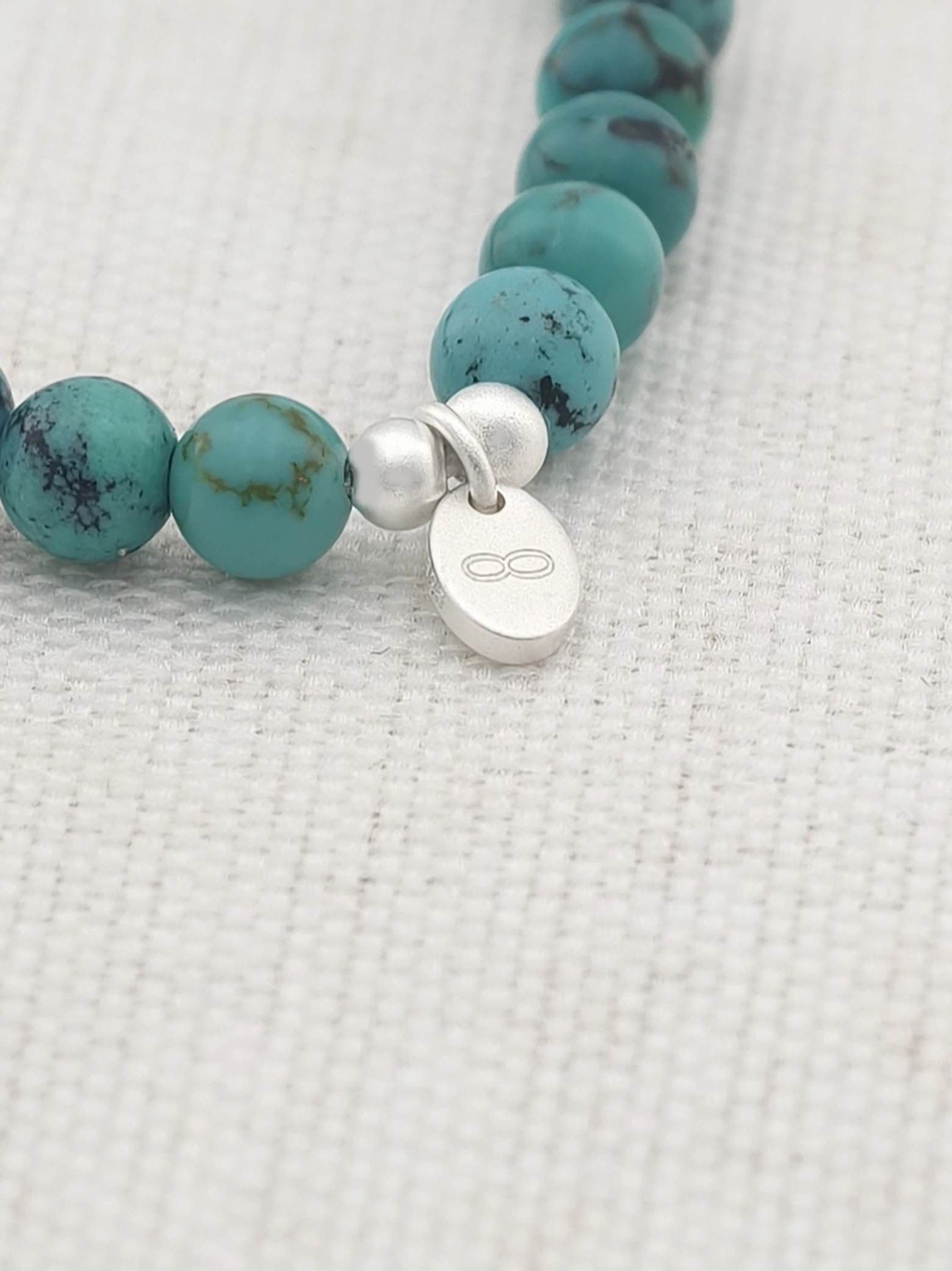 Bracelet en Turquoise Toile d'Araignée et Argent Sterling 925