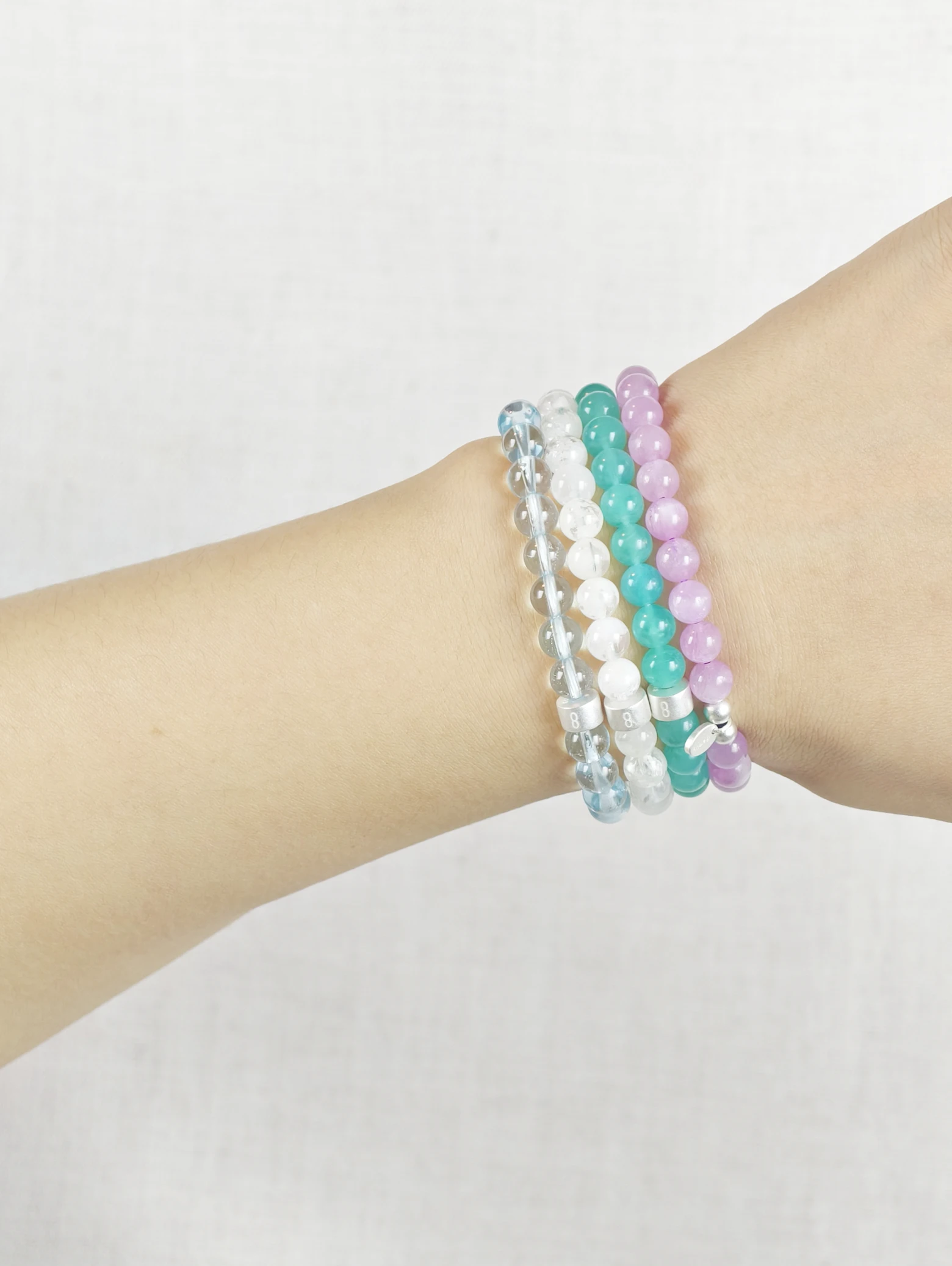 Set de Pulseras Acuario Gemas & Plata 925