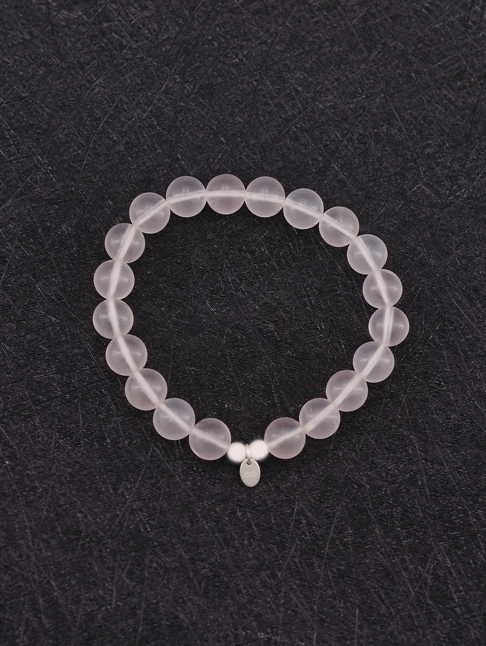 Rose Quartz 925 Sterling Silver Energy Bracelet