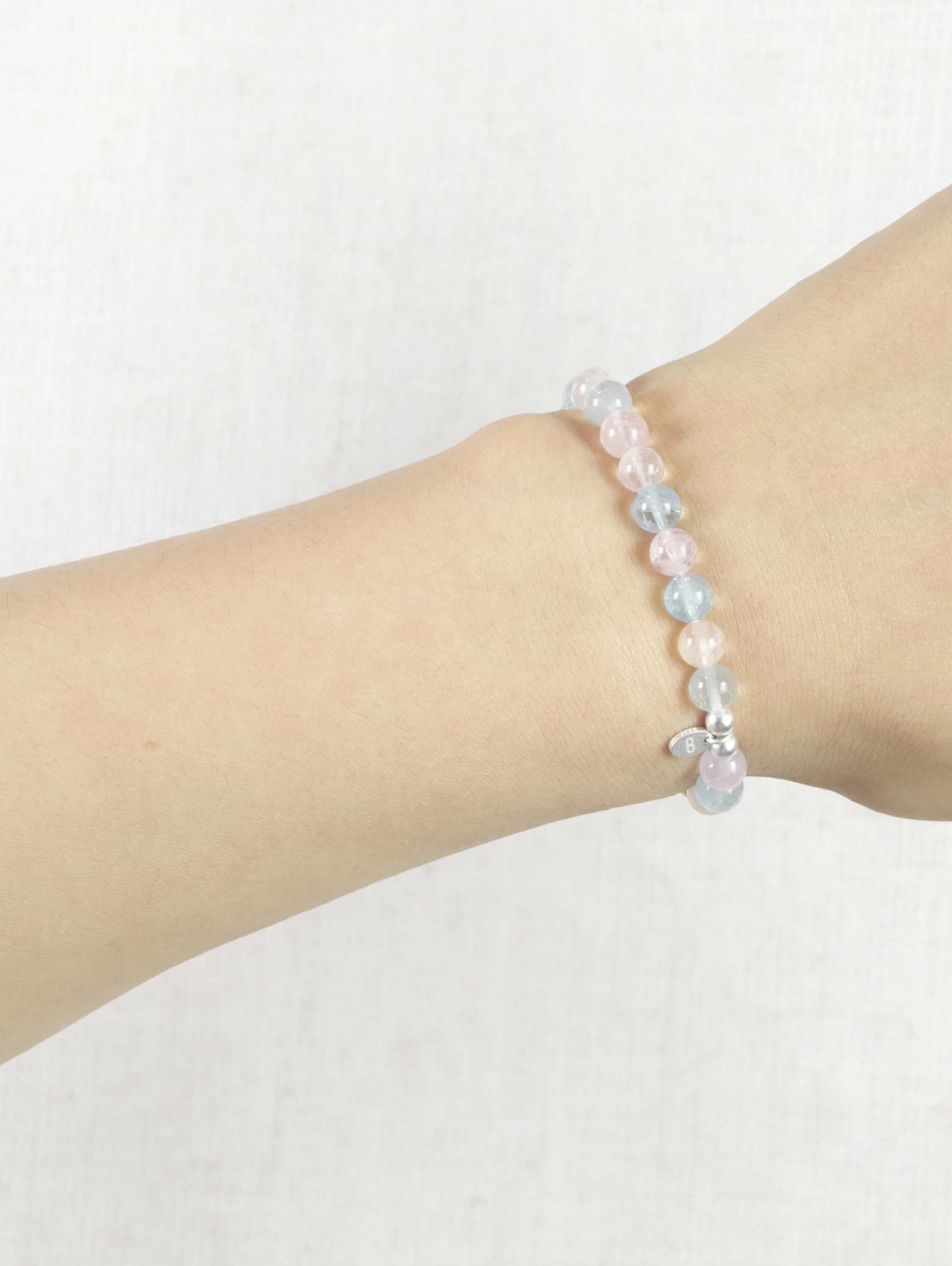 Bracelet en Morganite et Argent Sterling 925