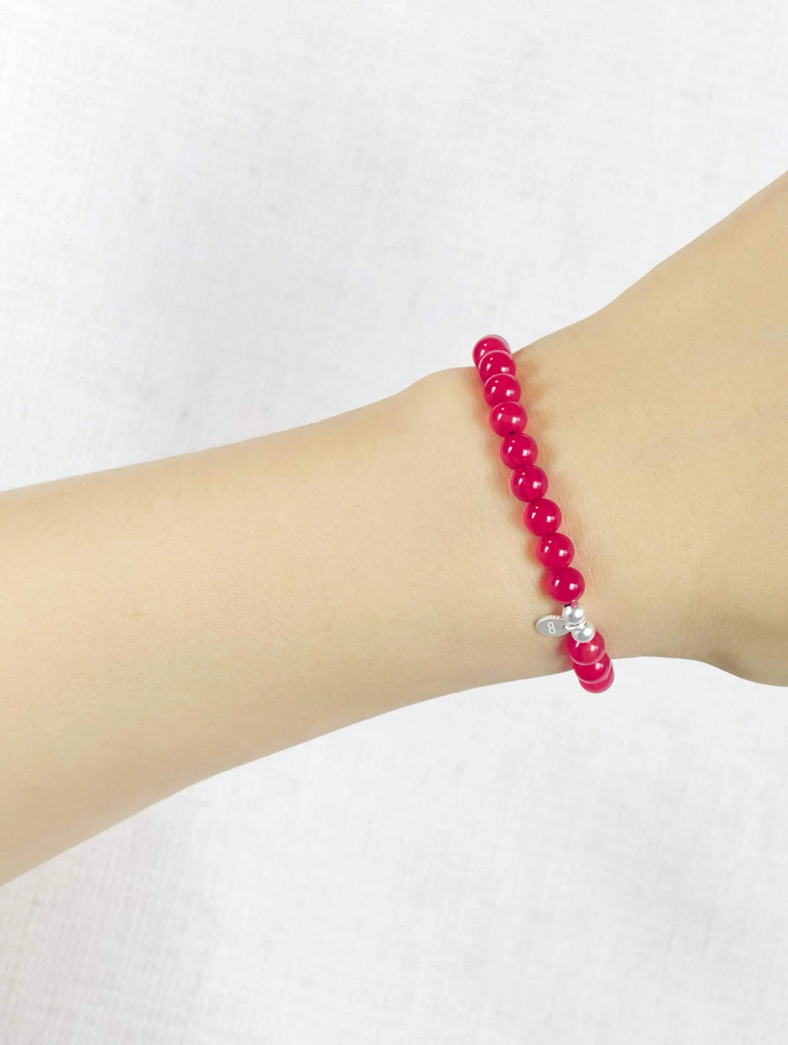 Premium Agate Carnelian 925 Sterling Silver Energy Bracelet