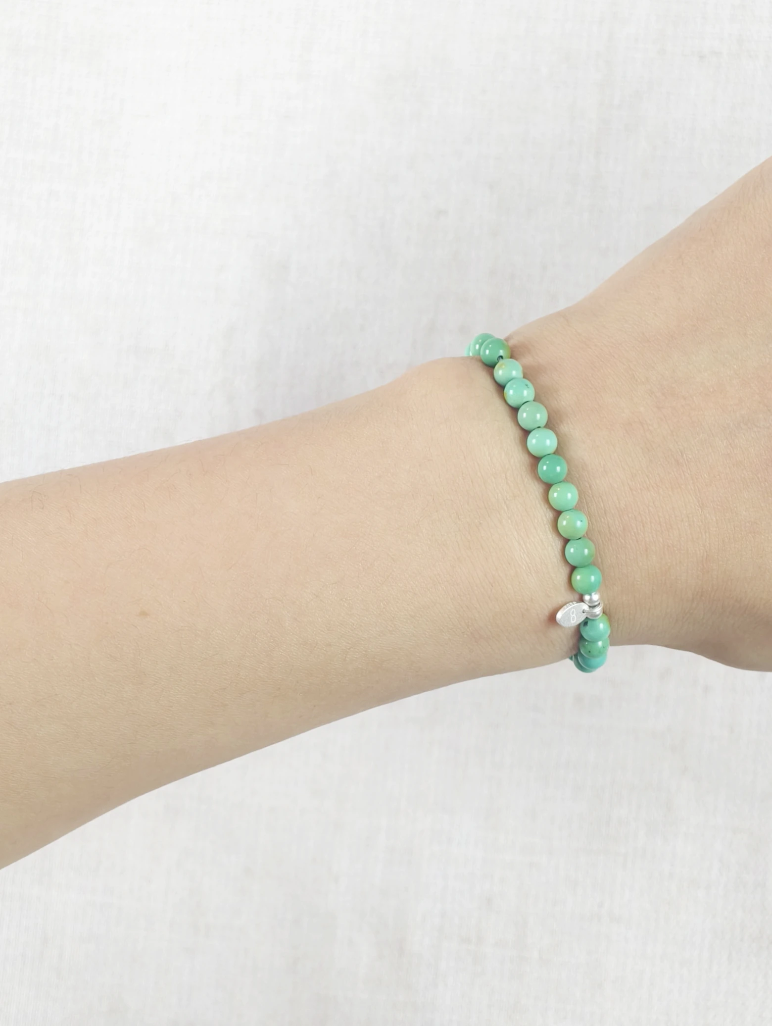 Premium Green Turquoise 925 Sterling Silver Energy Bracelet