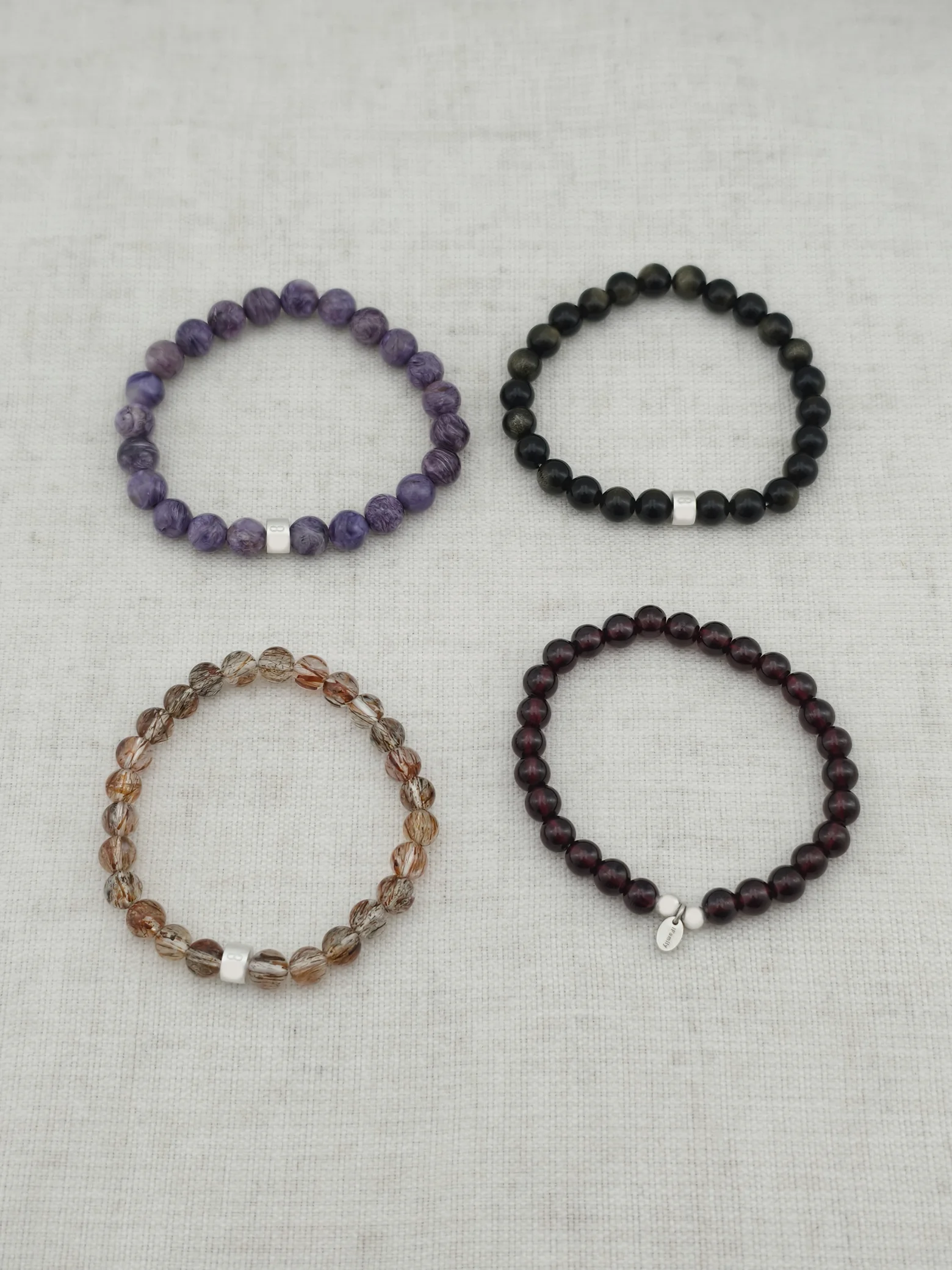 Set de Pulseras Escorpio Gemas & Plata 925
