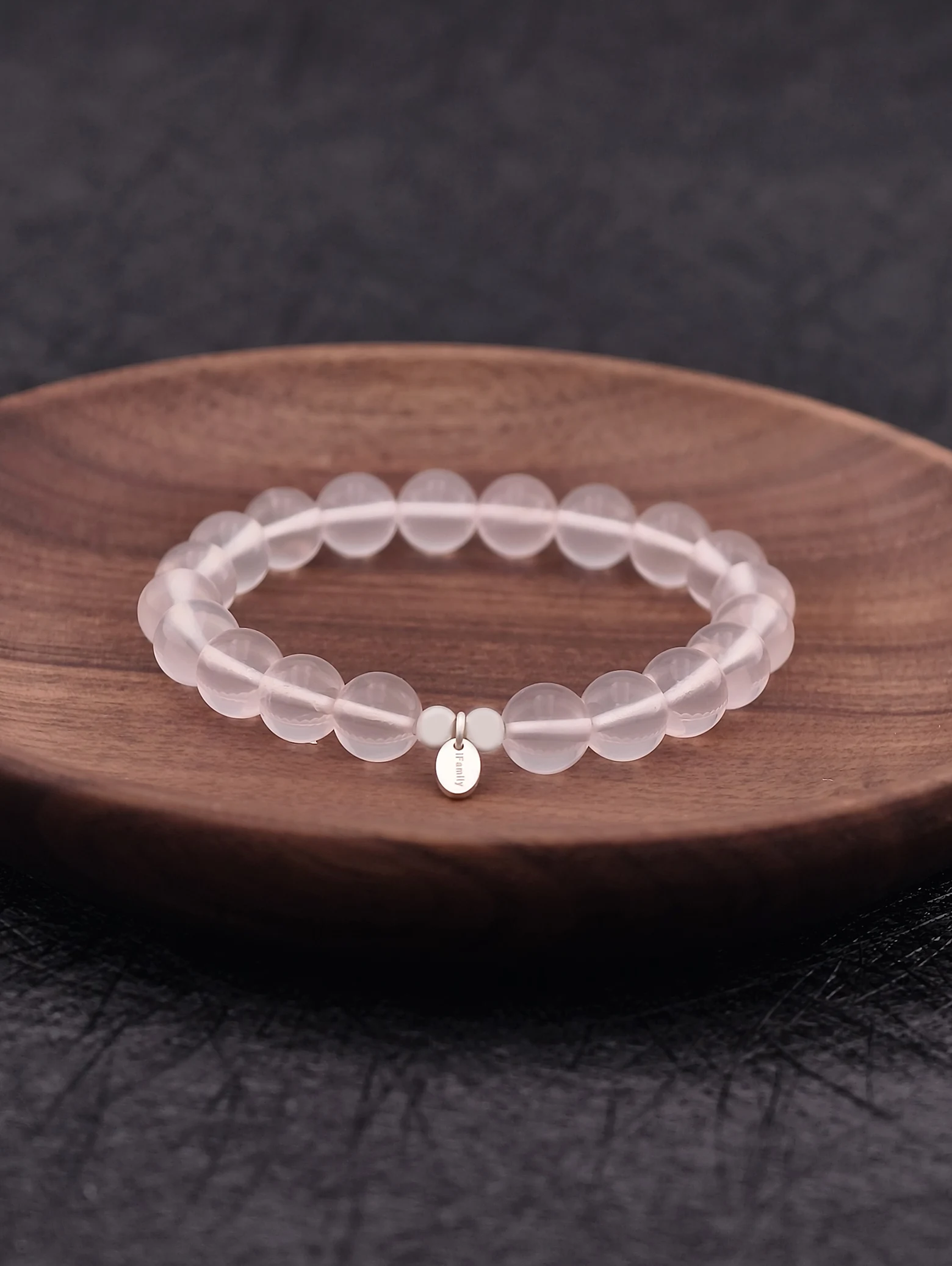 Rose Quartz 925 Sterling Silver Energy Bracelet