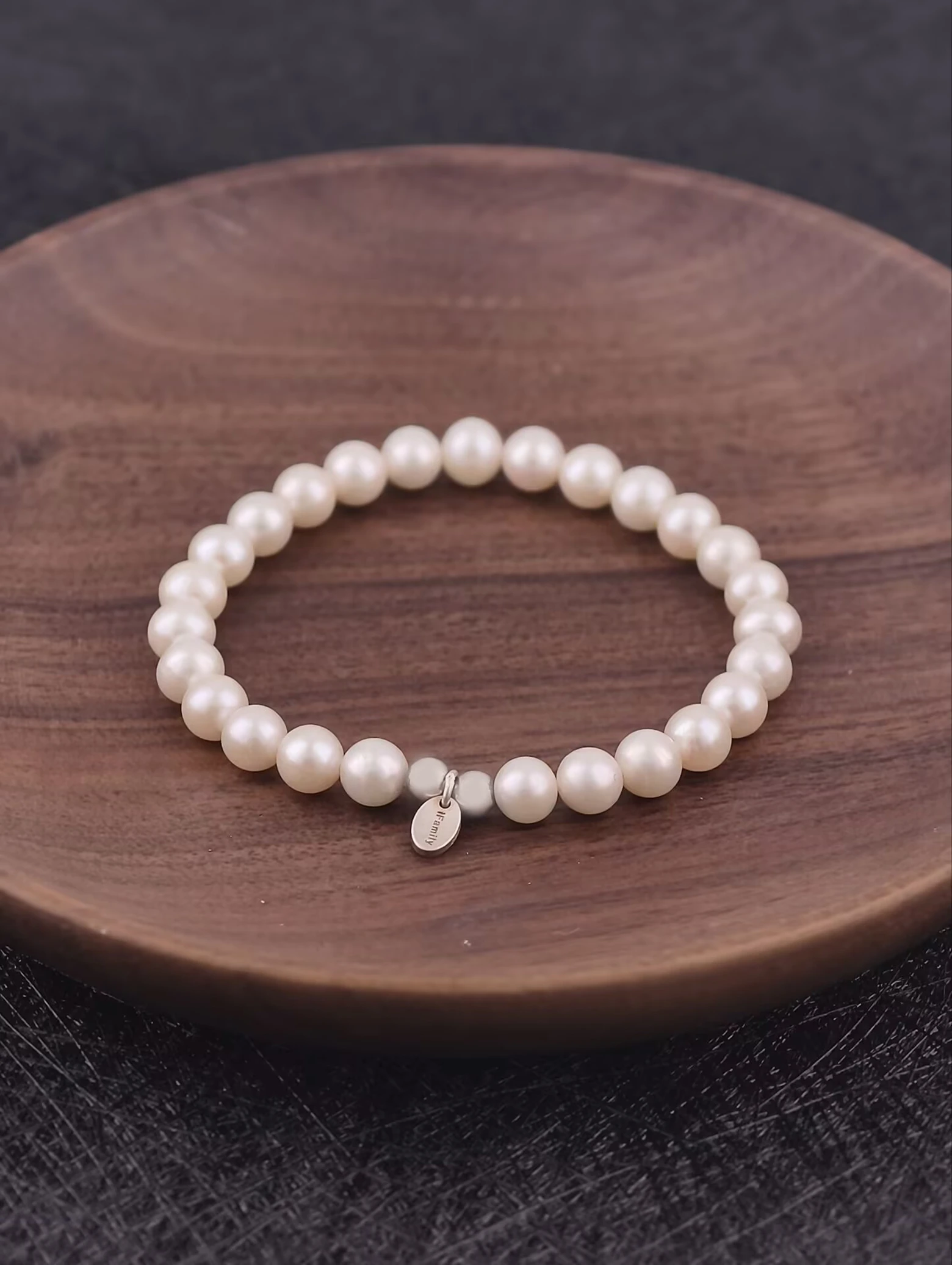 Süßwasserperlen 925er Sterlingsilber Armband