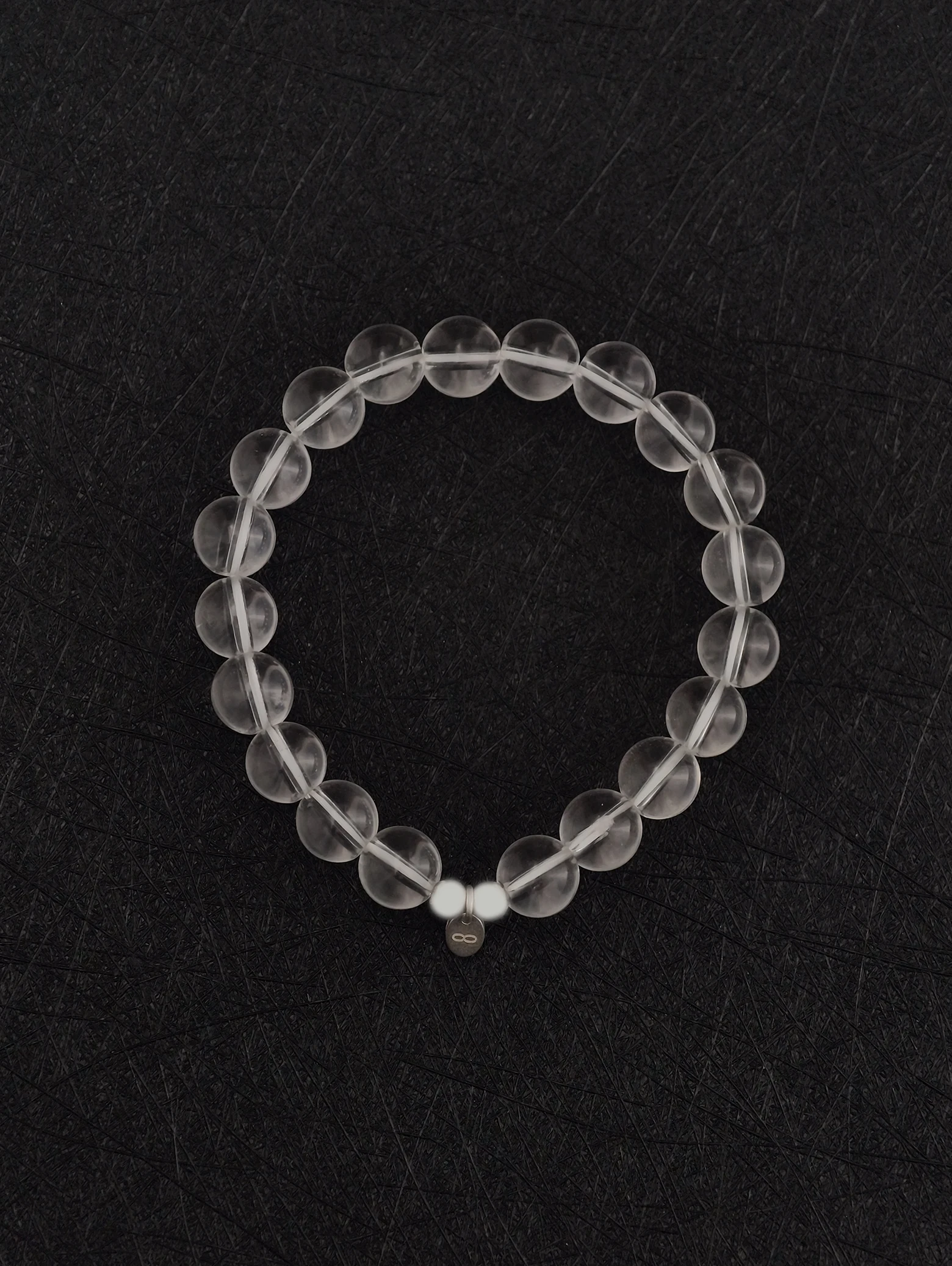Bracelet Cristal de Roche et Argent Sterling 925