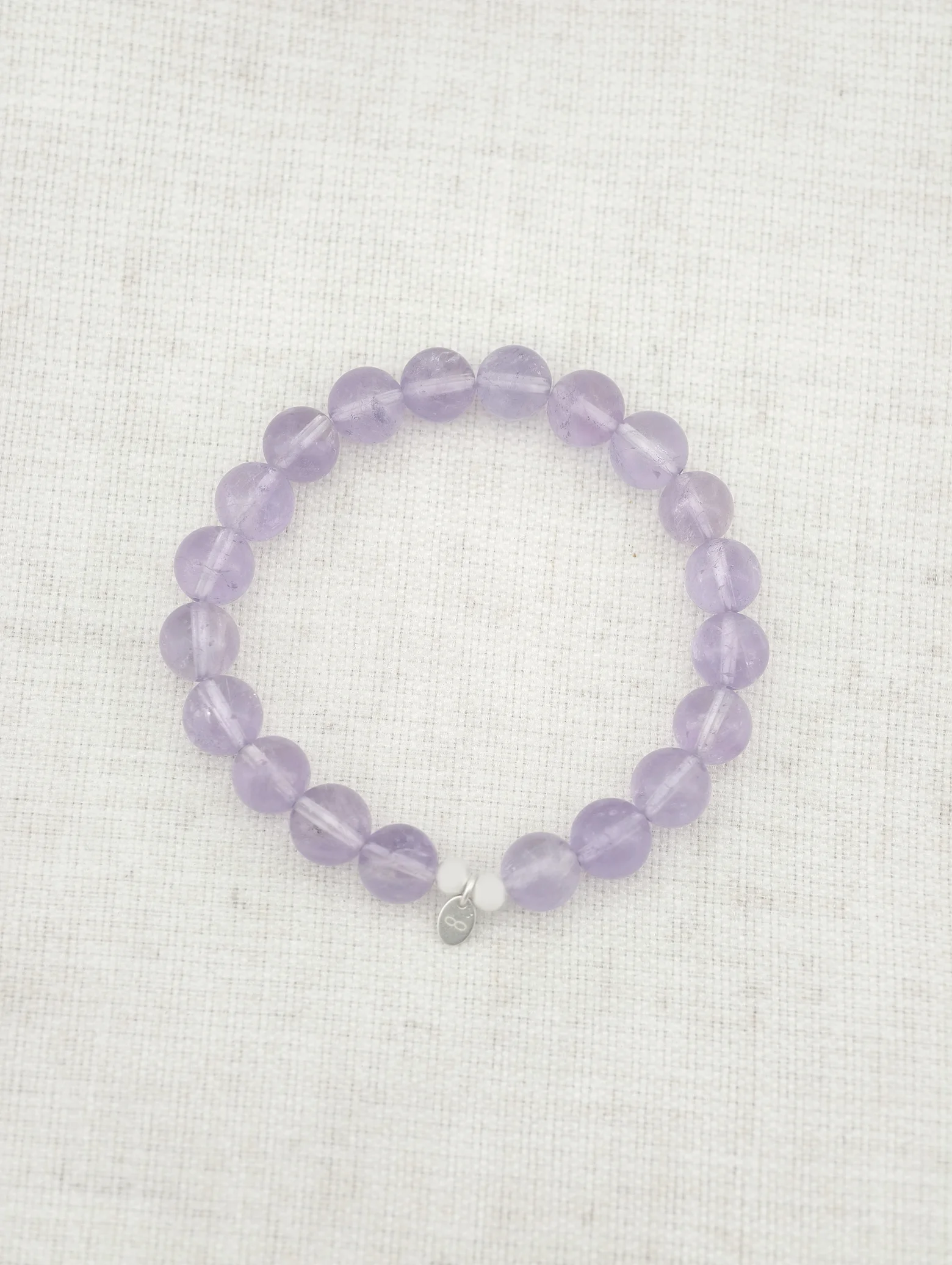 Lavender Amethyst 925 Sterling Silver Energy Bracelet