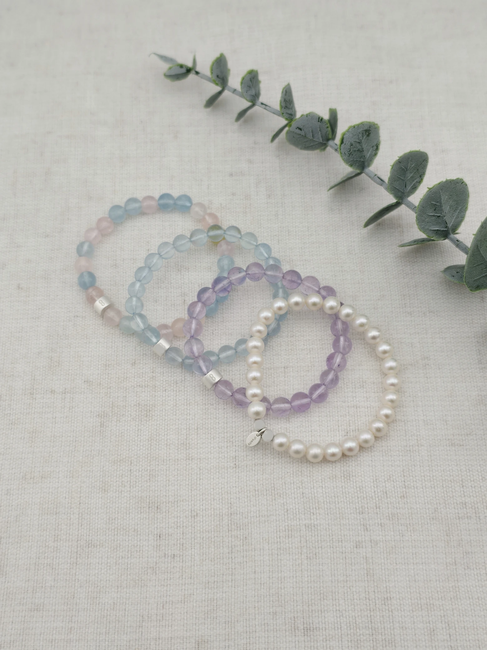 Set de Pulseras Libra Gemas & Plata 925