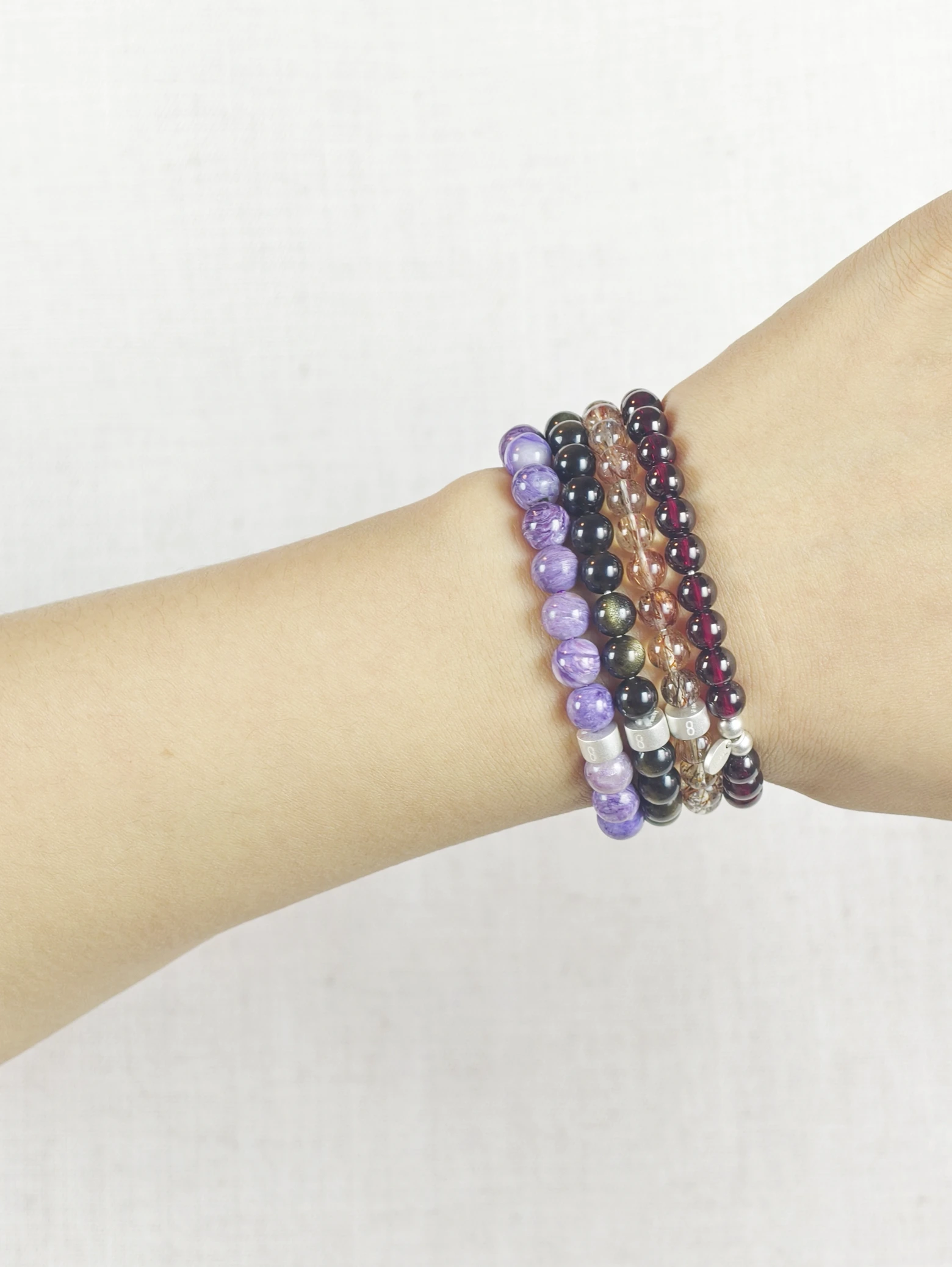 Set de Pulseras Escorpio Gemas & Plata 925